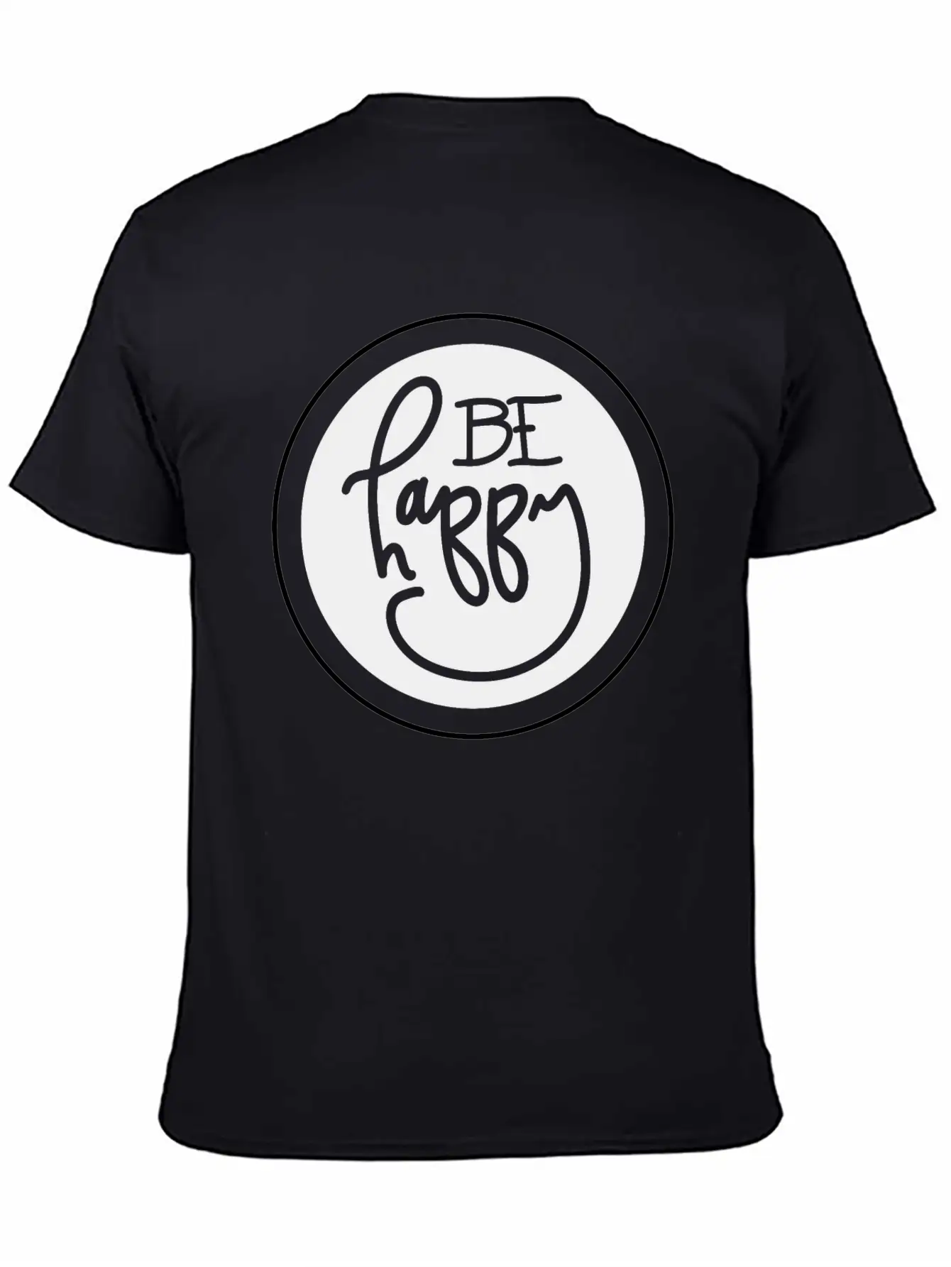 Be Happy Basic Graphic T-Shirt – Daily Comfort In Soft Cotton