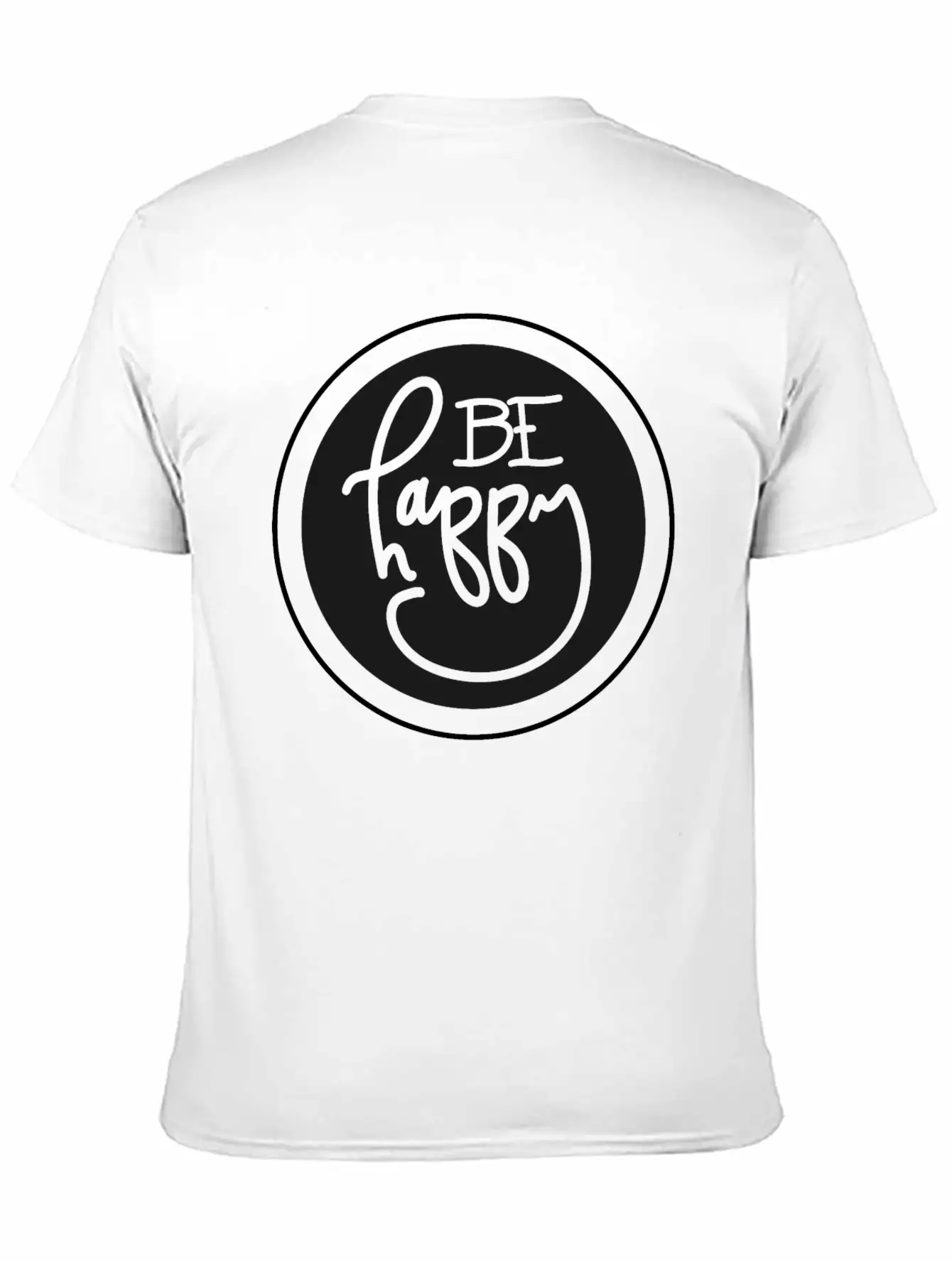 Be Happy Basic Graphic T-Shirt – Daily Comfort In Soft Cotton