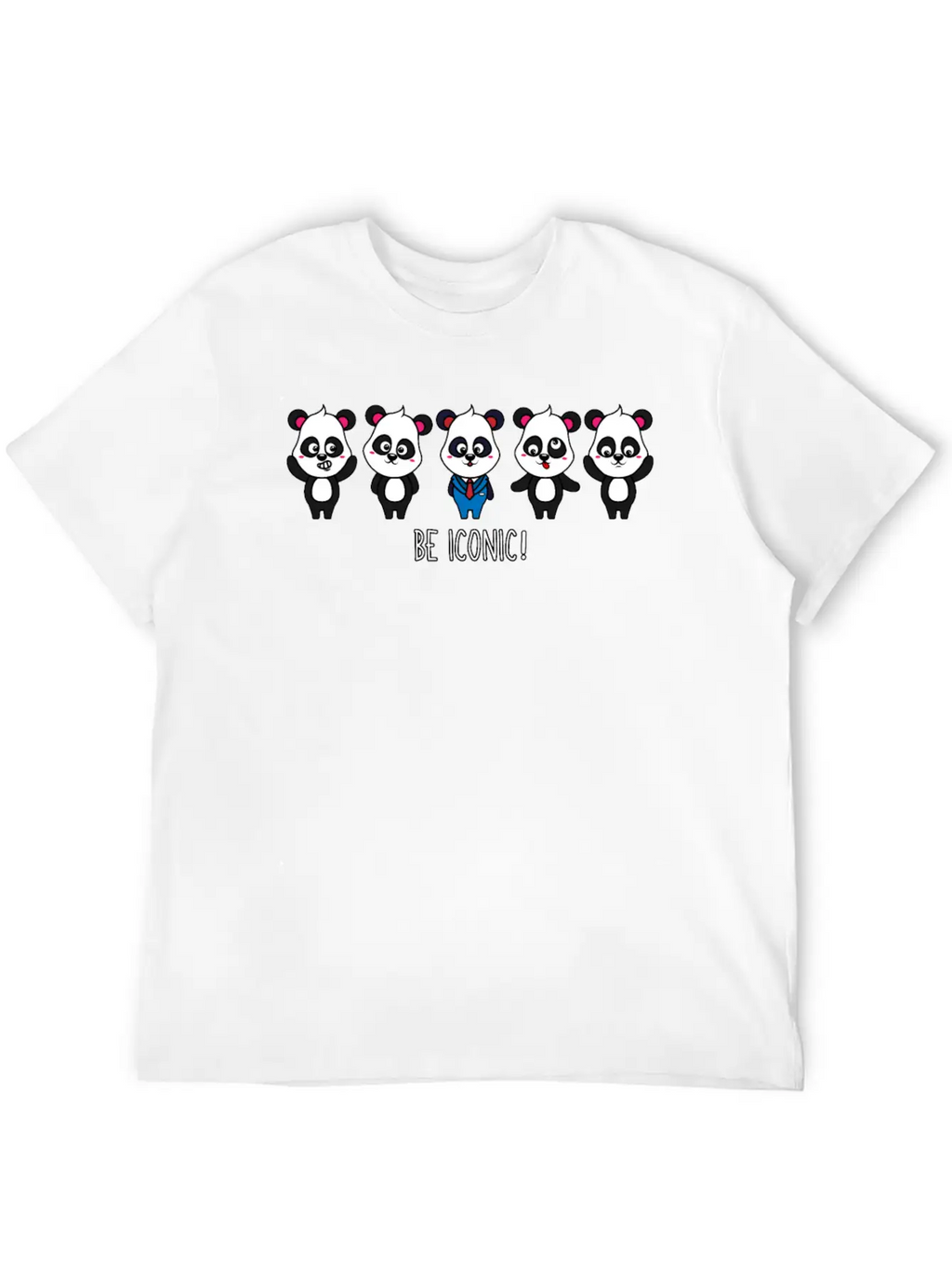 Be Iconic I Am Extraordinary Special One Panda Basic Graphic T-Shirt – Daily Comfort In Soft Cotton
