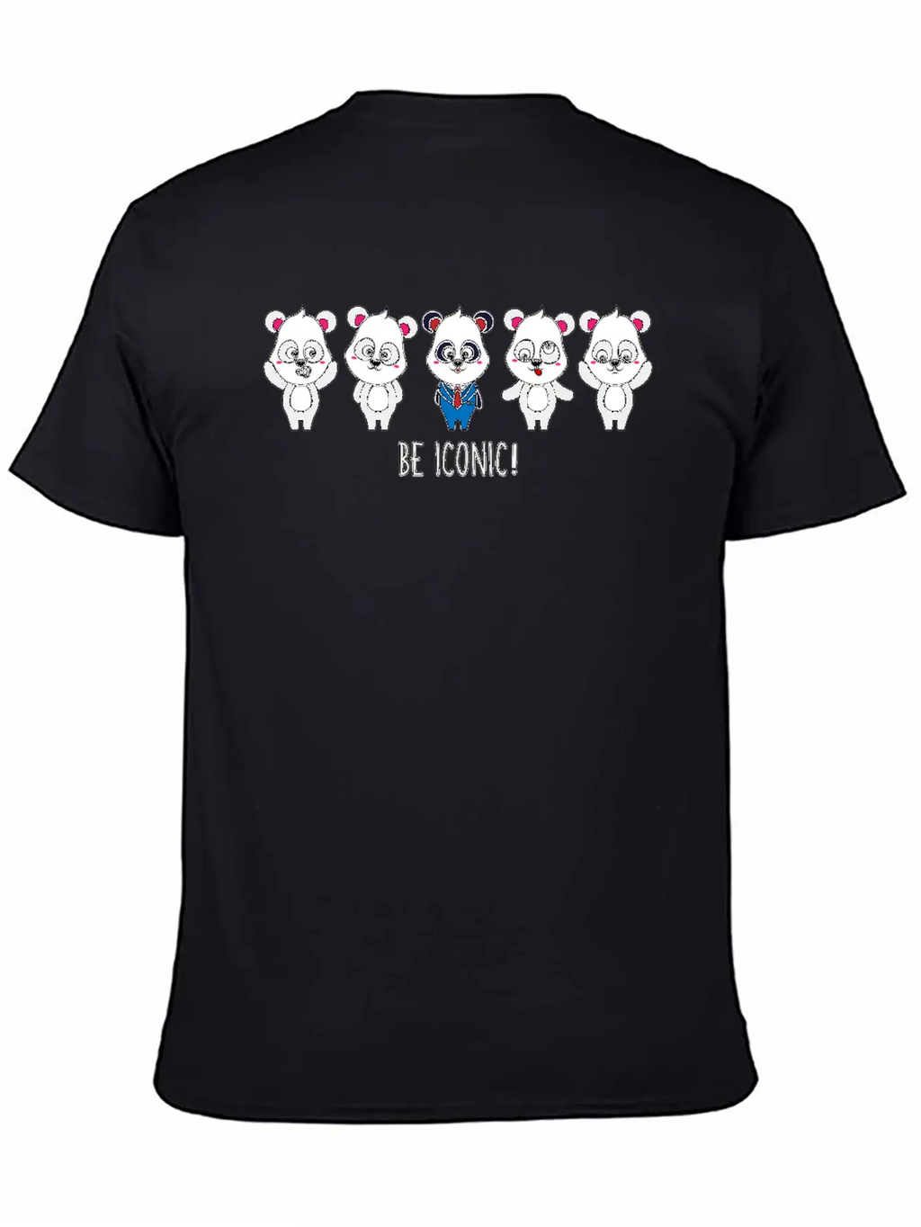 Be Iconic I Am Extraordinary Special One Panda Basic Graphic T-Shirt – Daily Comfort In Soft Cotton