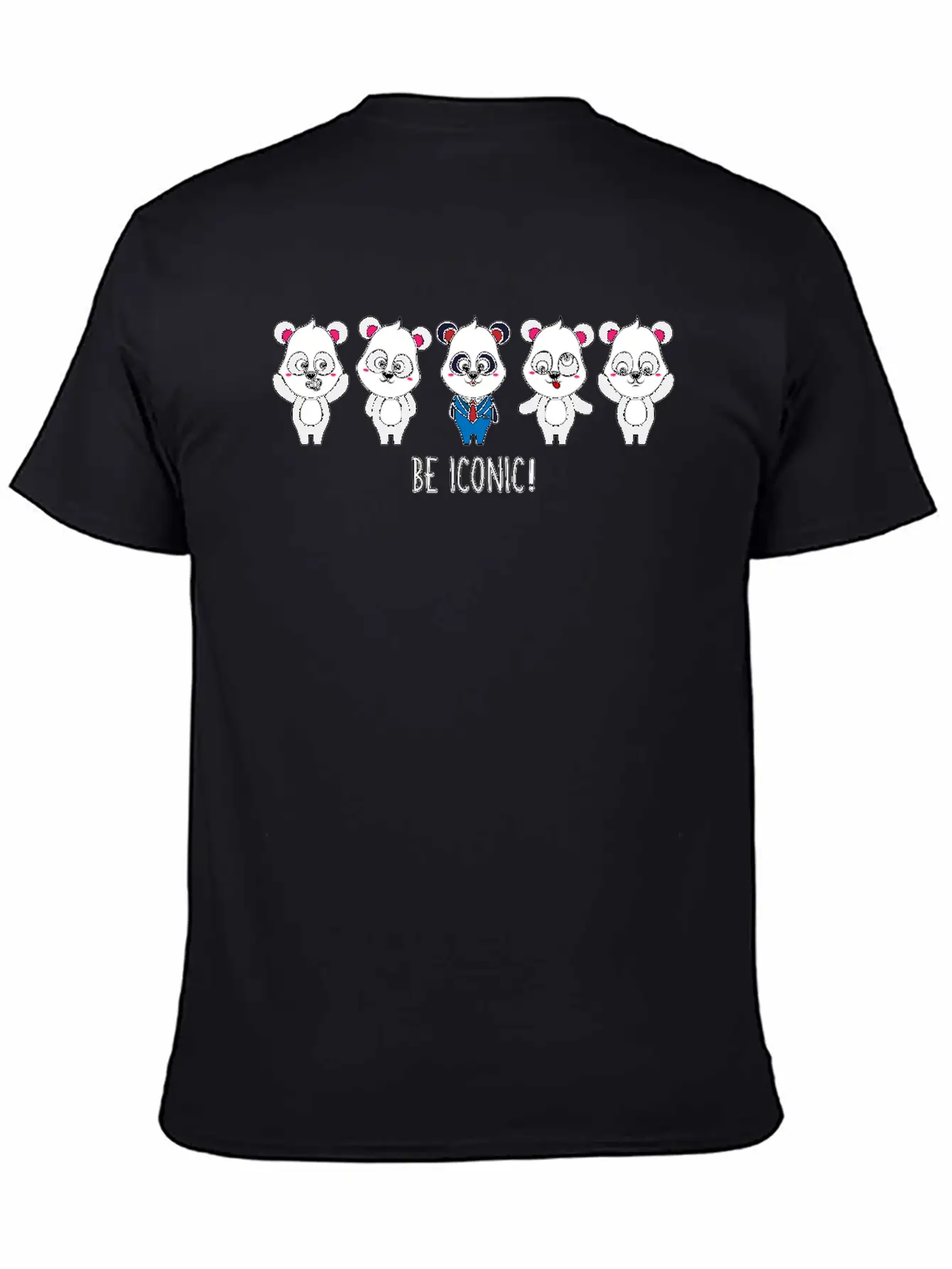 Be Iconic I Am Extraordinary Special One Panda Basic Graphic T-Shirt – Daily Comfort In Soft Cotton
