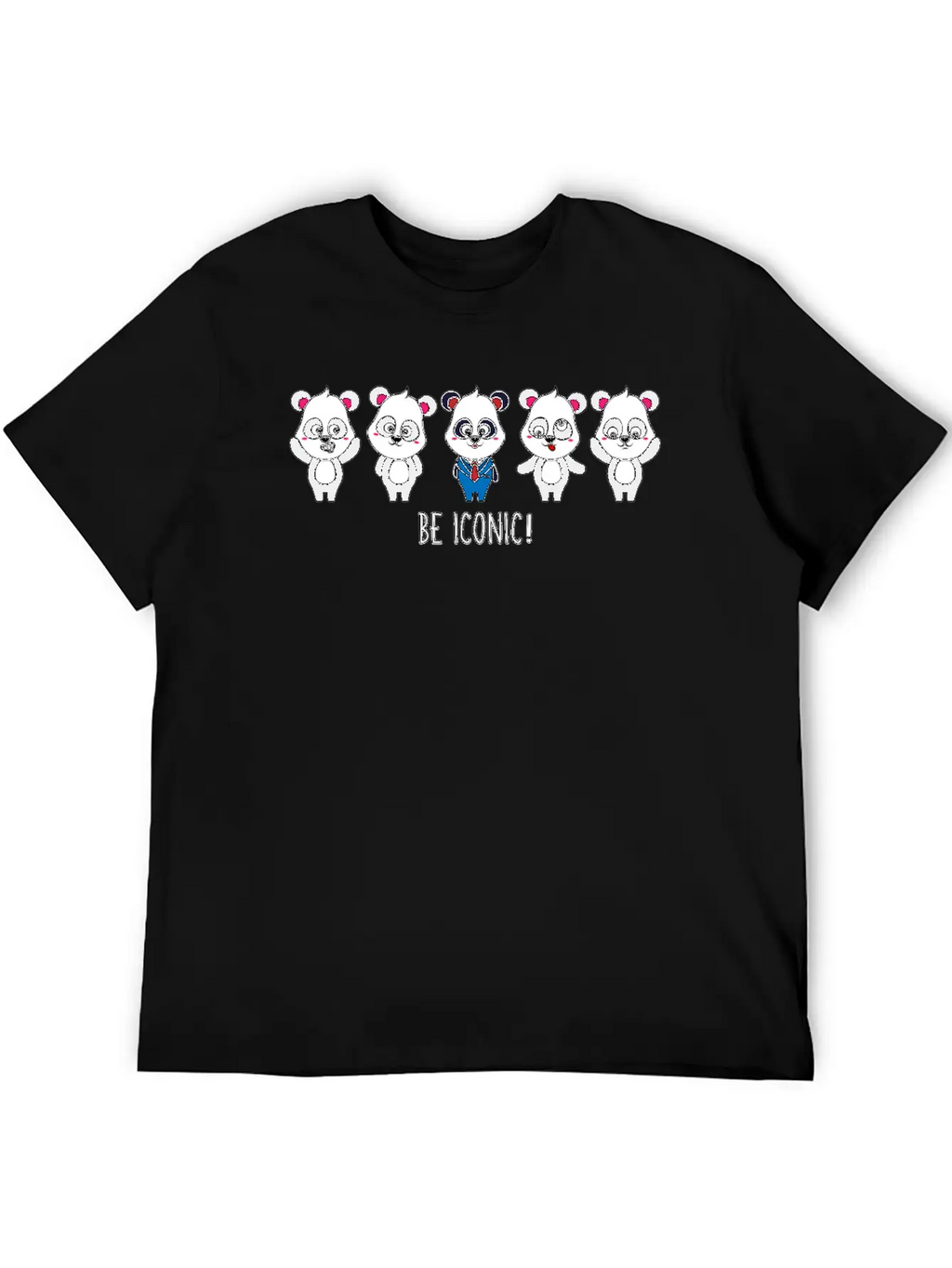 Be Iconic I Am Extraordinary Special One Panda Basic Graphic T-Shirt – Daily Comfort In Soft Cotton