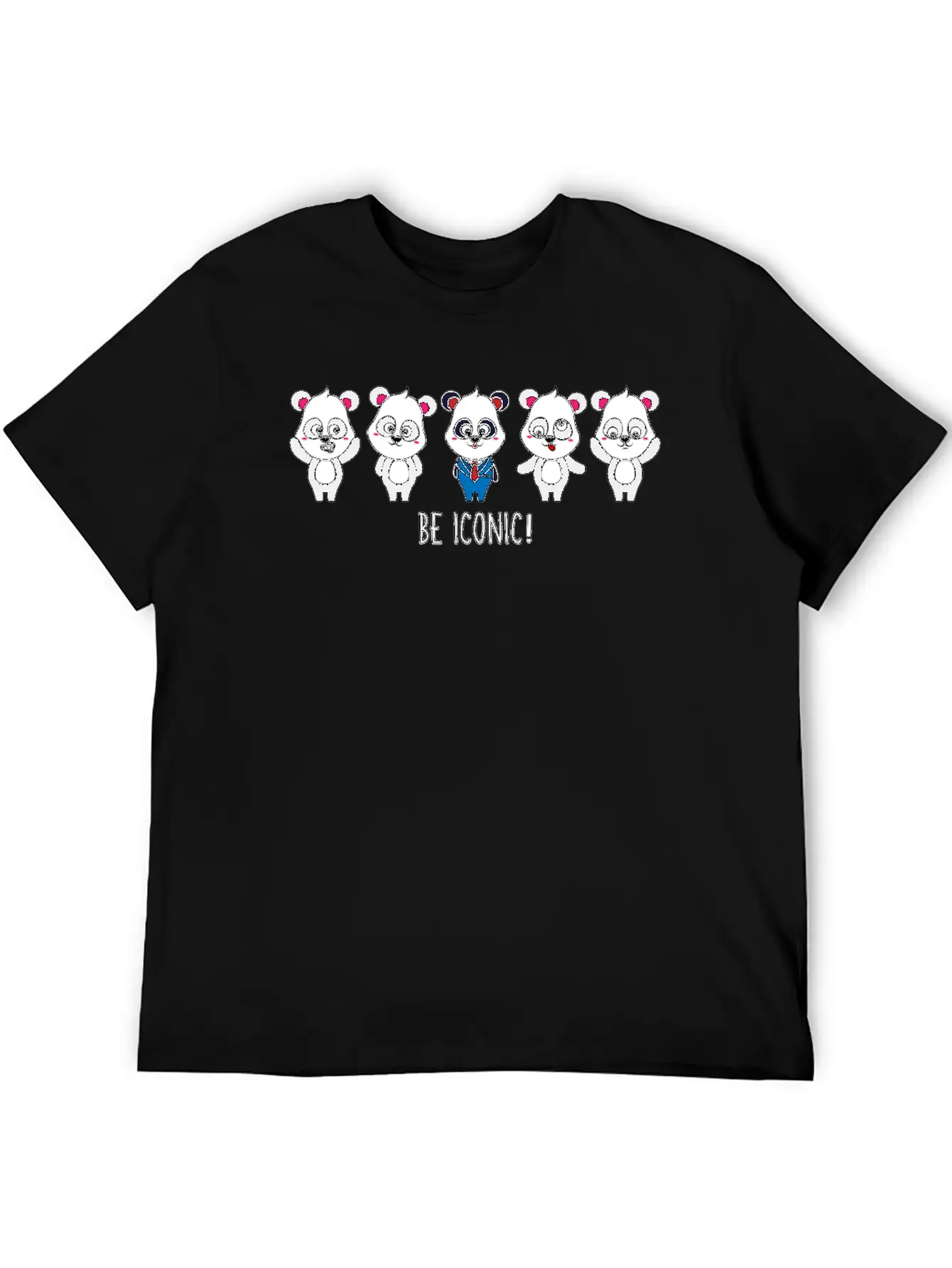 Be Iconic I Am Extraordinary Special One Panda Basic Graphic T-Shirt – Daily Comfort In Soft Cotton