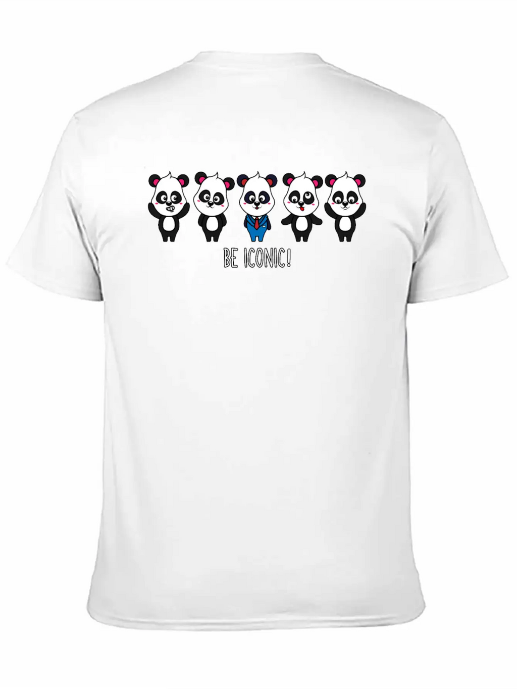 Be Iconic I Am Extraordinary Special One Panda Basic Graphic T-Shirt – Daily Comfort In Soft Cotton