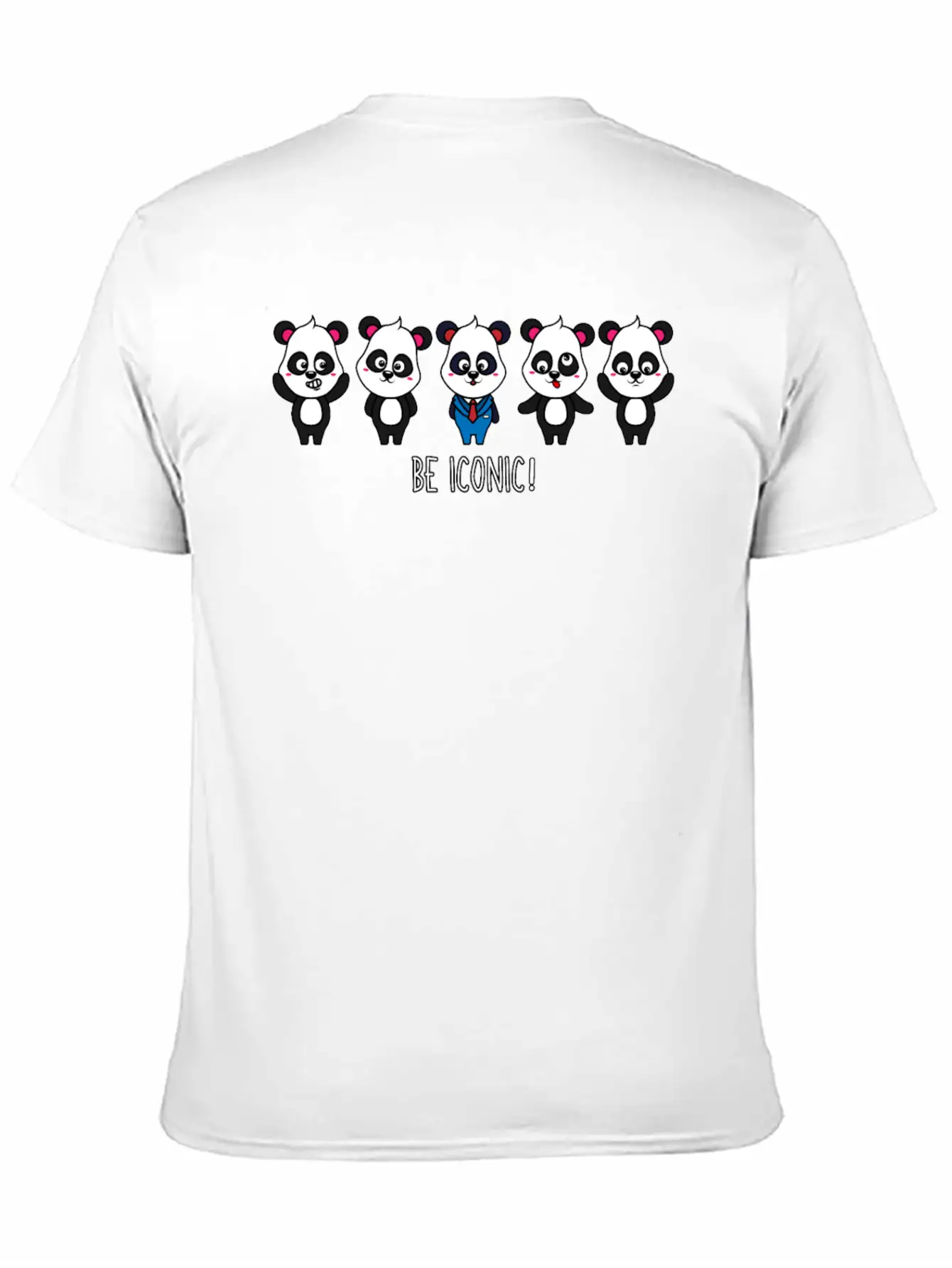 Be Iconic I Am Extraordinary Special One Panda Basic Graphic T-Shirt – Daily Comfort In Soft Cotton