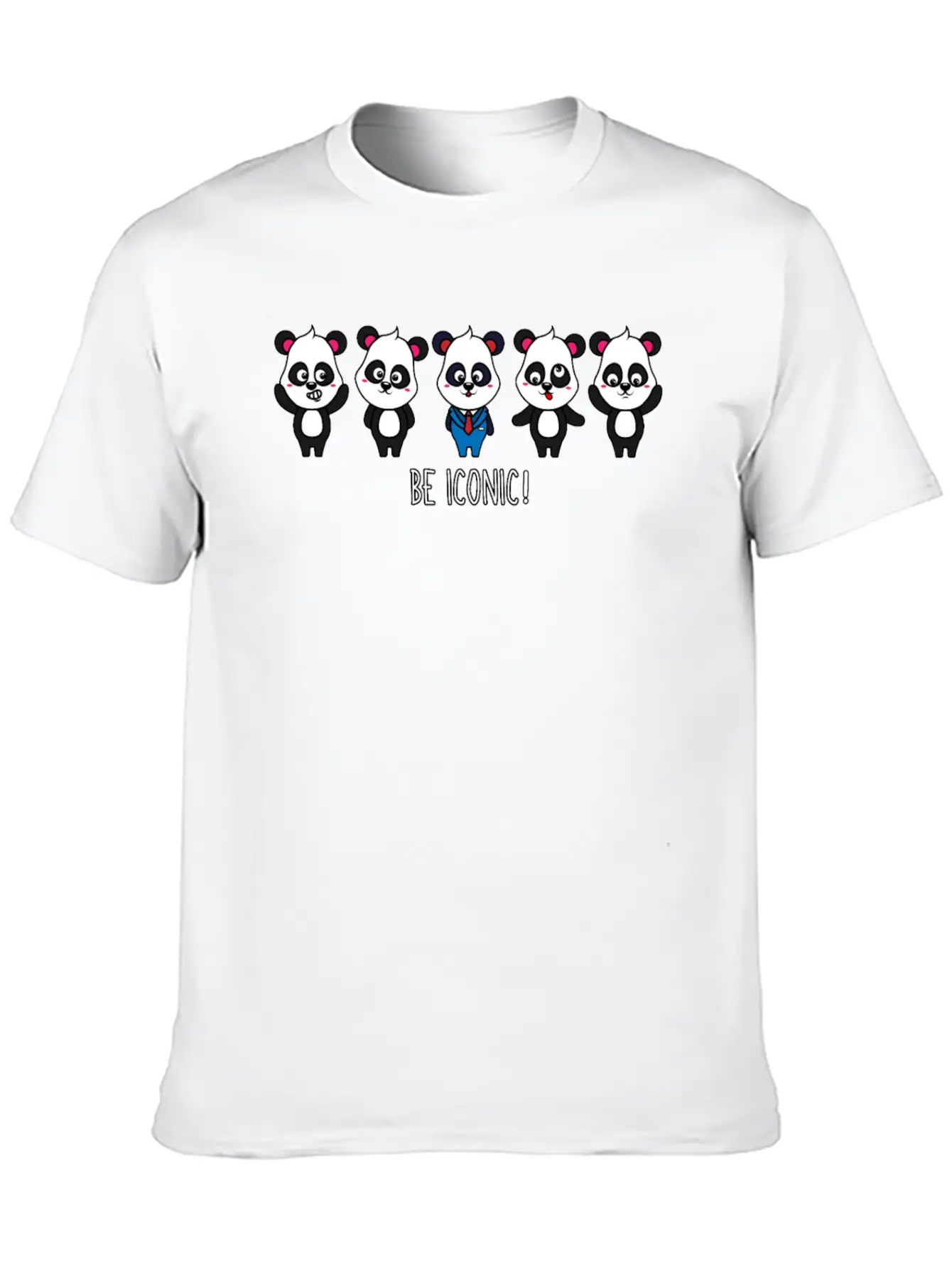 Be Iconic I Am Extraordinary Special One Panda Basic Graphic T-Shirt – Daily Comfort In Soft Cotton