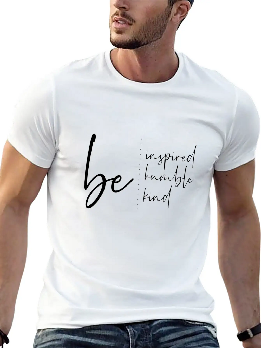 Be Inspired Humble Kind Relaxed Everyday Tee – Lightweight And Durable Cotton