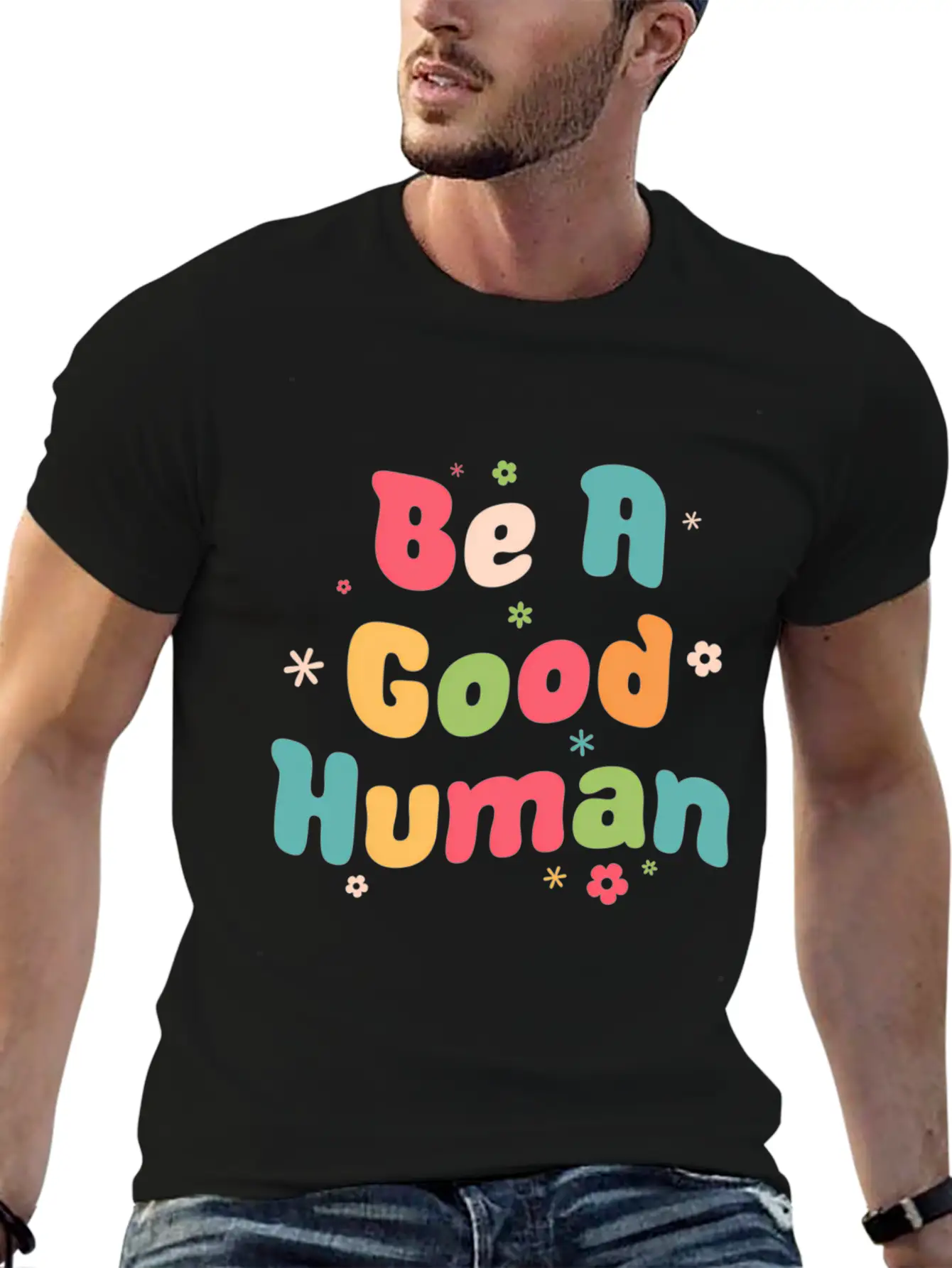 Be Kind Be A Hu Vintage Unisex Casual T-Shirt – Clean Design For Daily Comfort