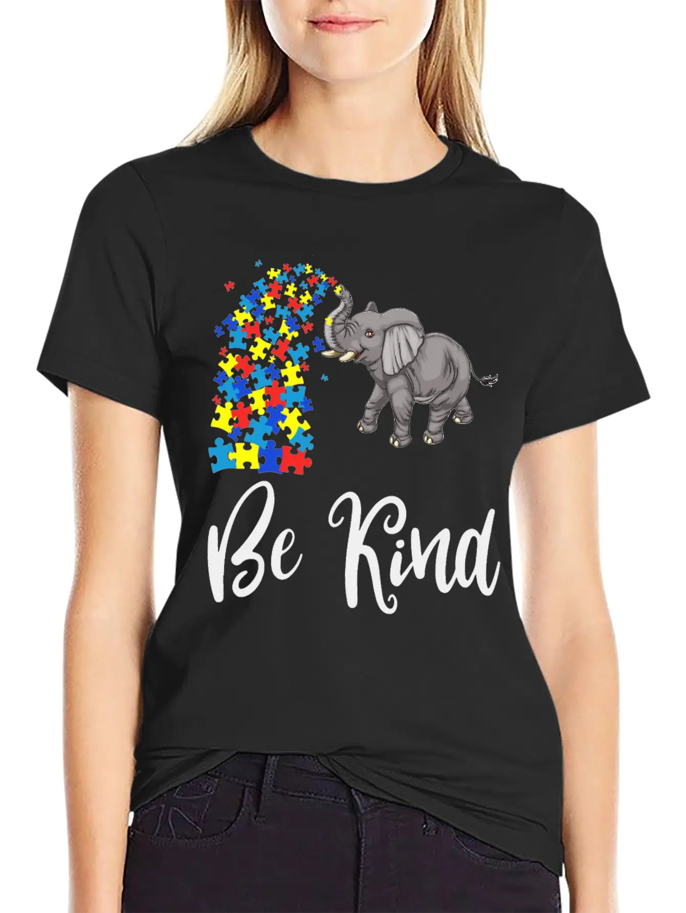 Be Kind Elephant Unisex Casual T-Shirt – Clean Design For Daily Comfort