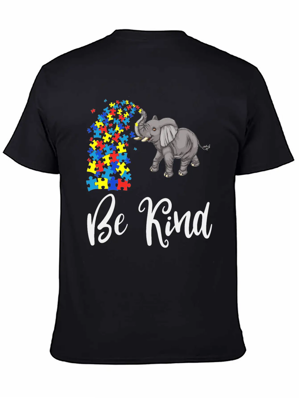 Be Kind Elephant Unisex Casual T-Shirt – Clean Design For Daily Comfort