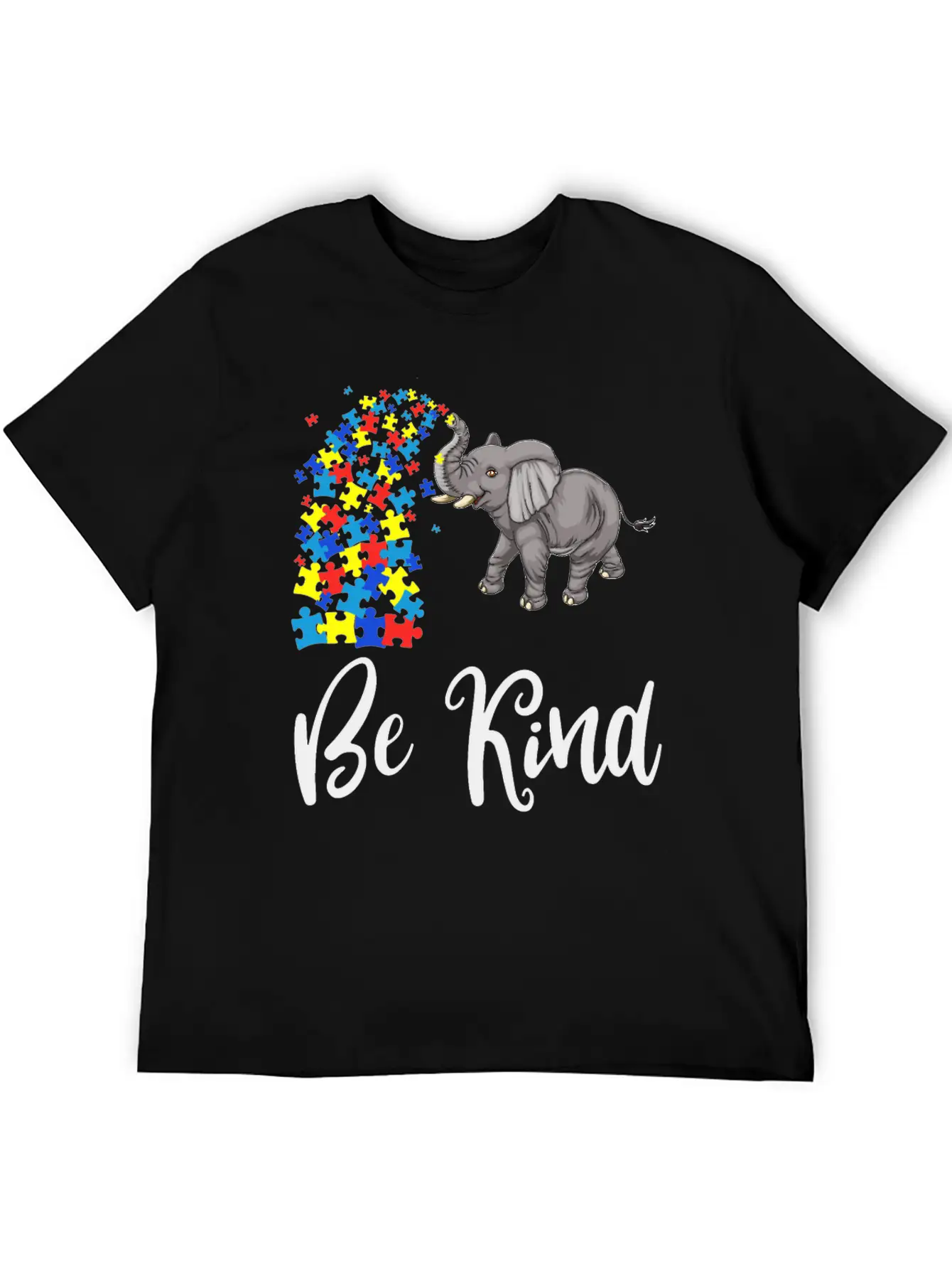 Be Kind Elephant Unisex Casual T-Shirt – Clean Design For Daily Comfort