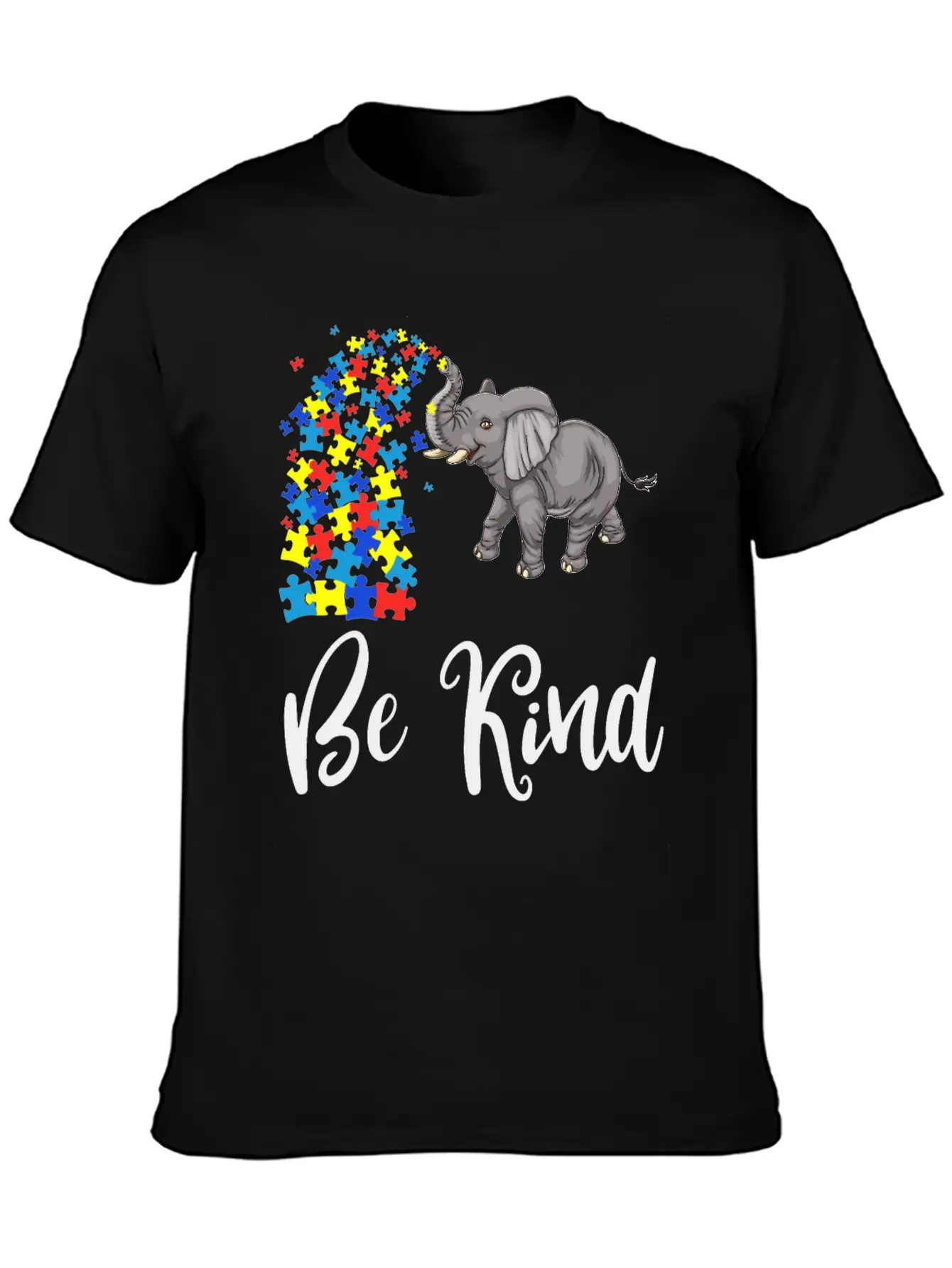 Be Kind Elephant Unisex Casual T-Shirt – Clean Design For Daily Comfort