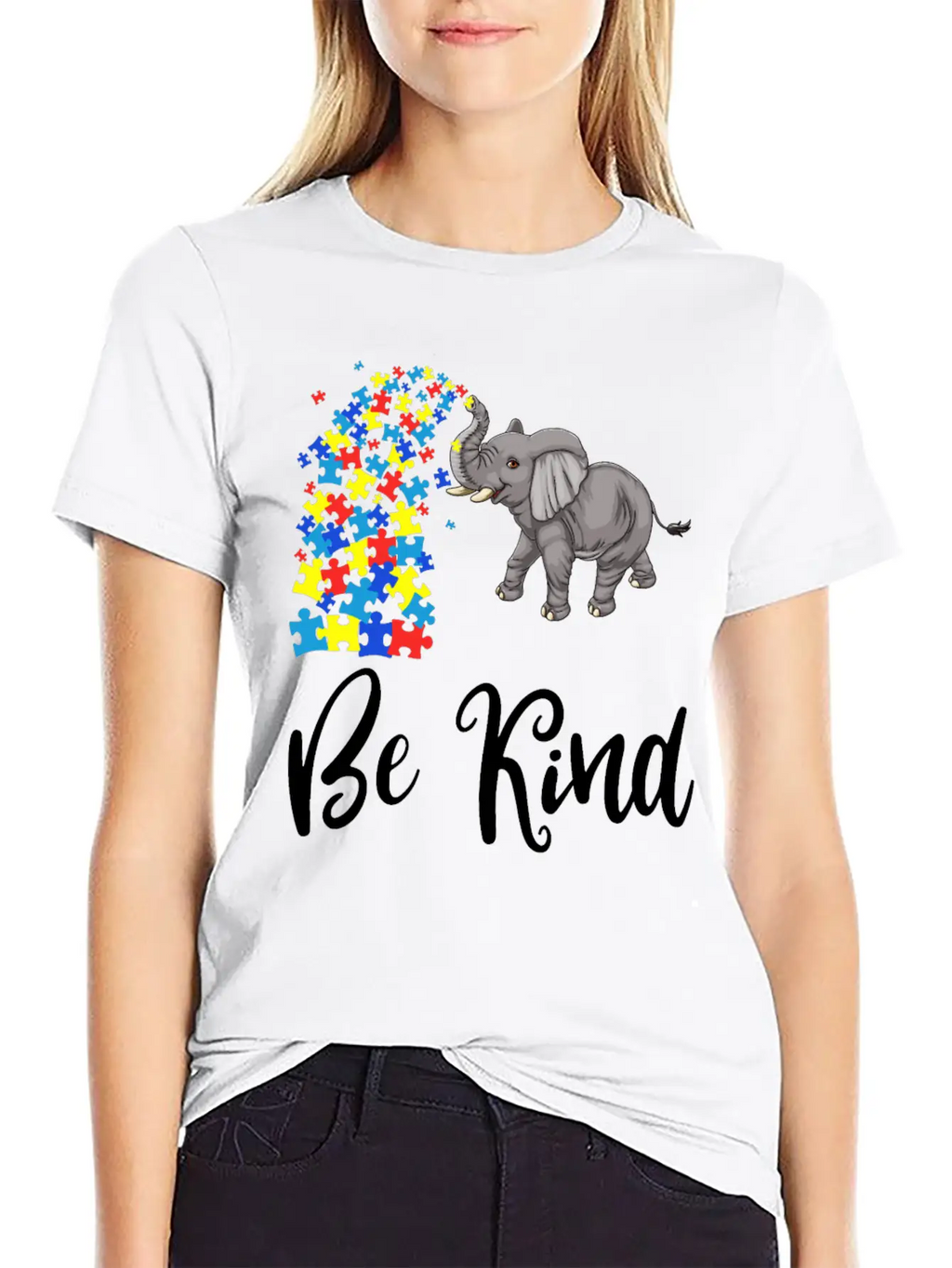 Be Kind Elephant Unisex Casual T-Shirt – Clean Design For Daily Comfort