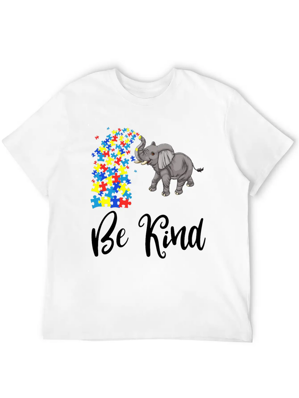 Be Kind Elephant Unisex Casual T-Shirt – Clean Design For Daily Comfort