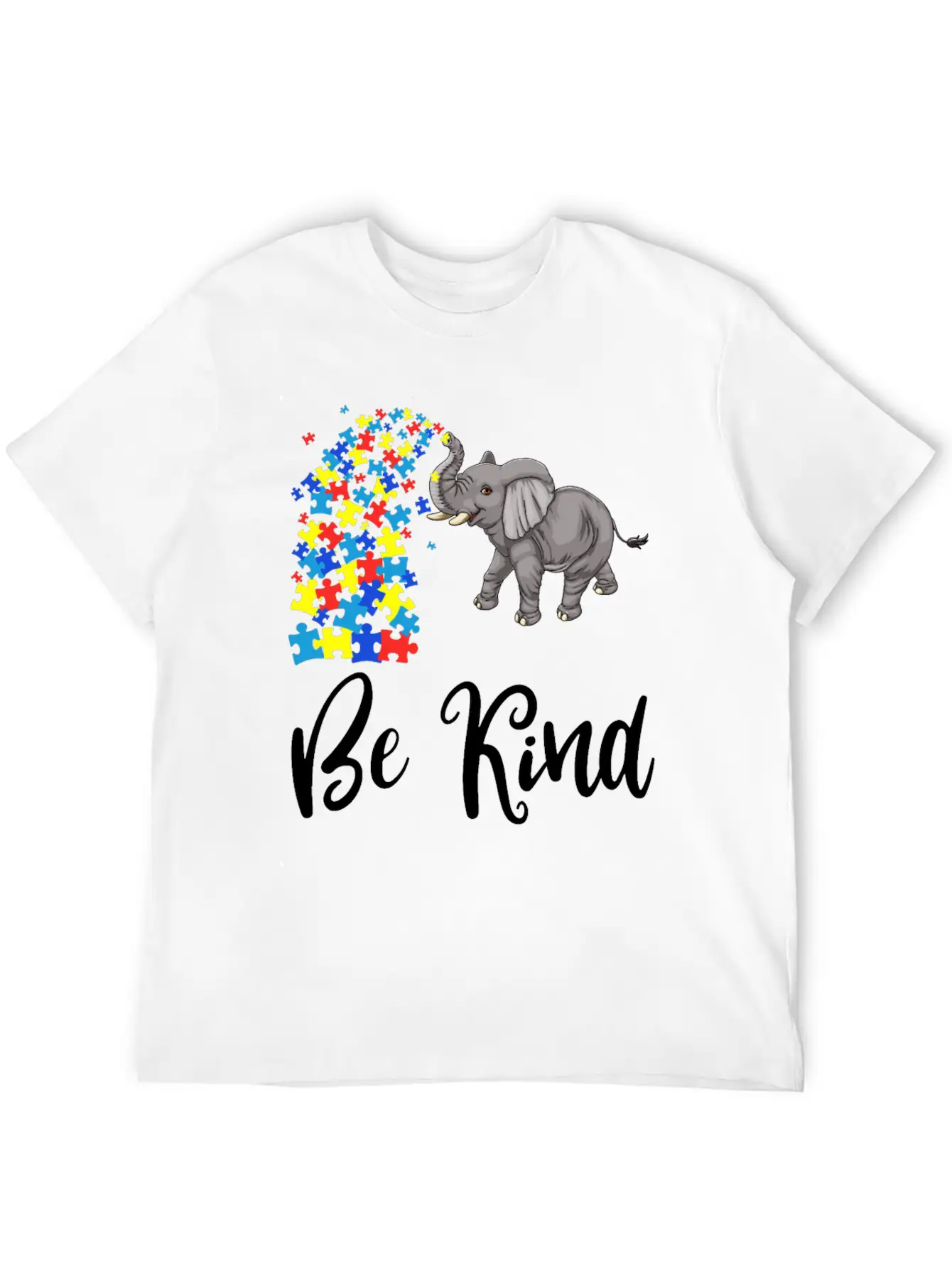 Be Kind Elephant Unisex Casual T-Shirt – Clean Design For Daily Comfort