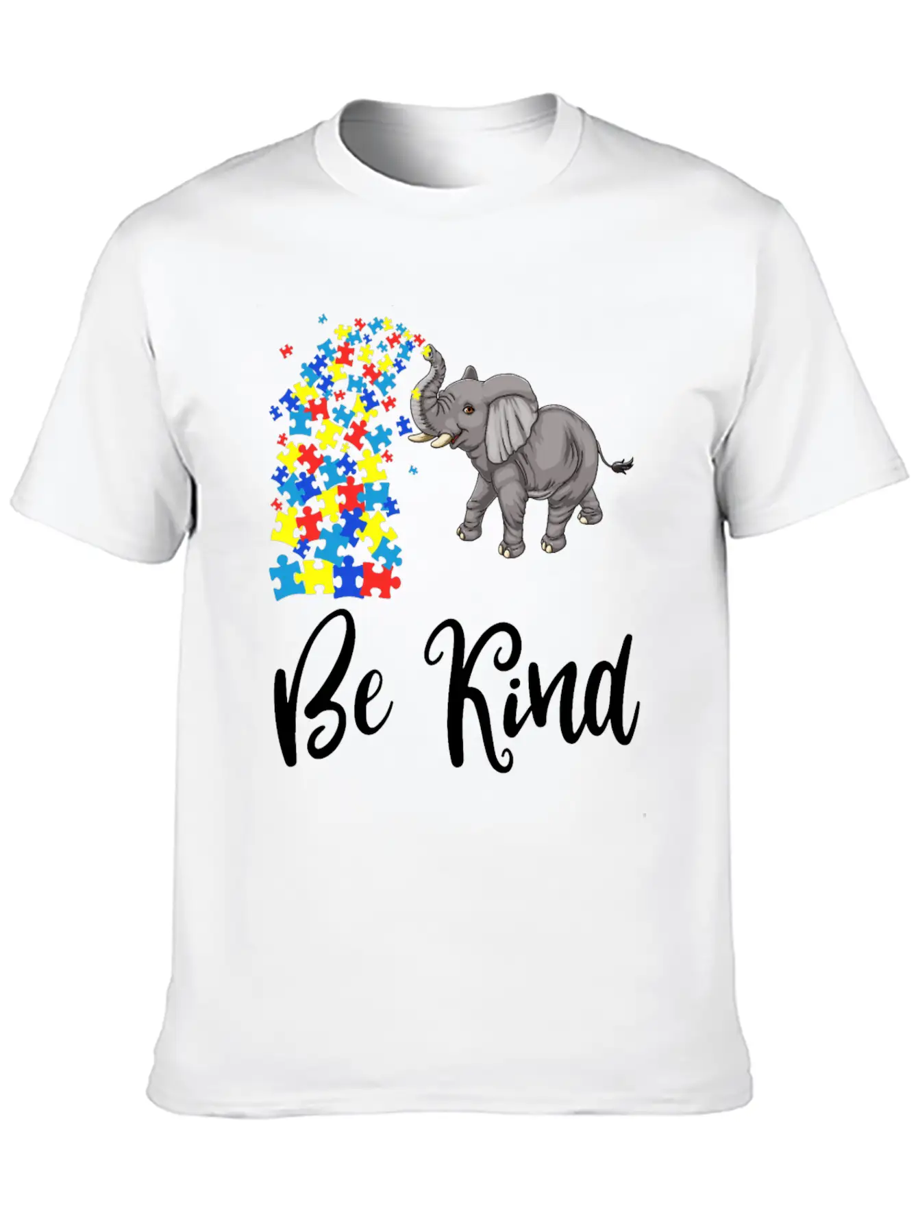 Be Kind Elephant Unisex Casual T-Shirt – Clean Design For Daily Comfort