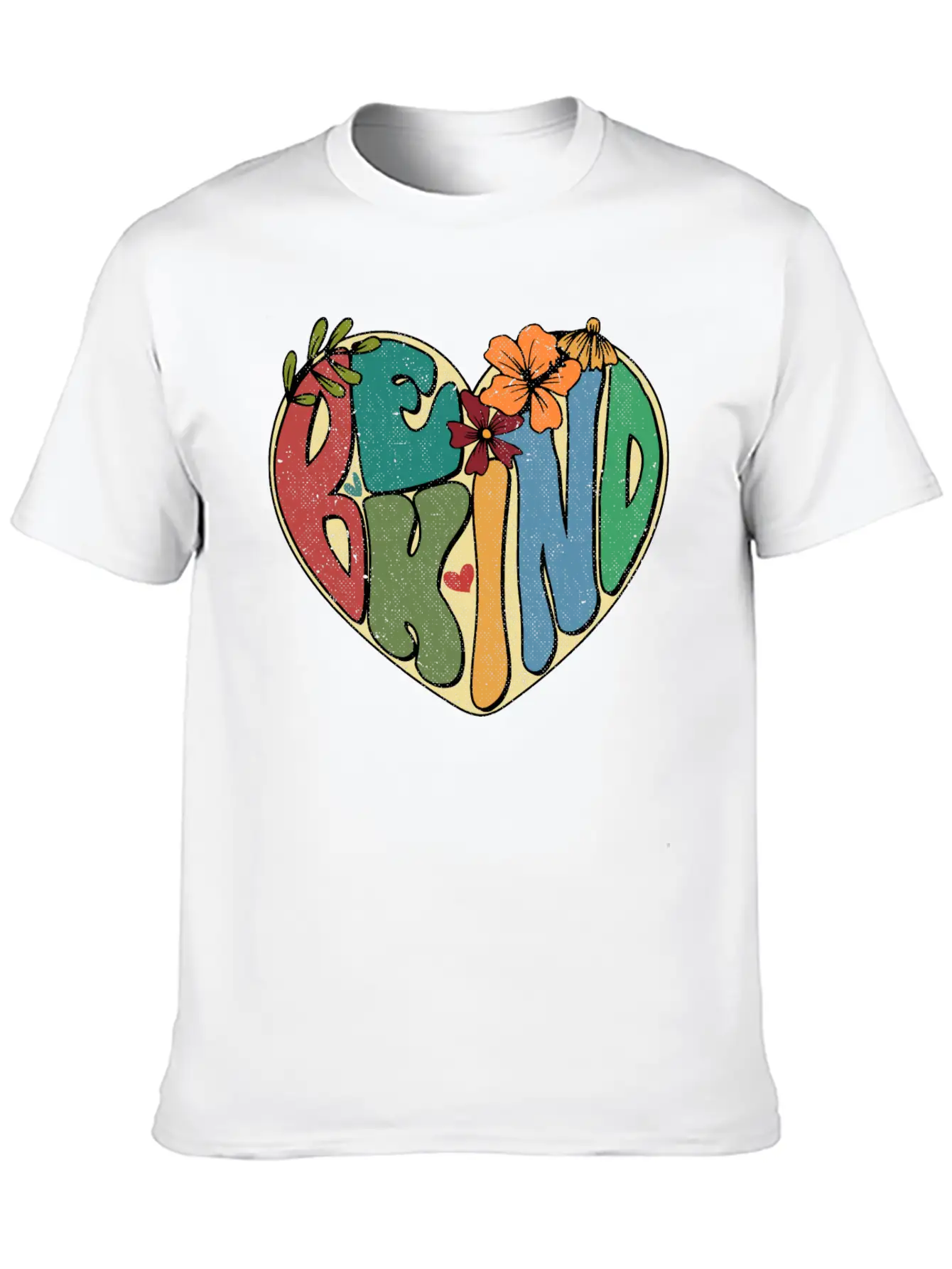 Be Kind Hippie Inspirational Kindness Autism Breathable Graphic T-Shirt – Perfect For Casual Days