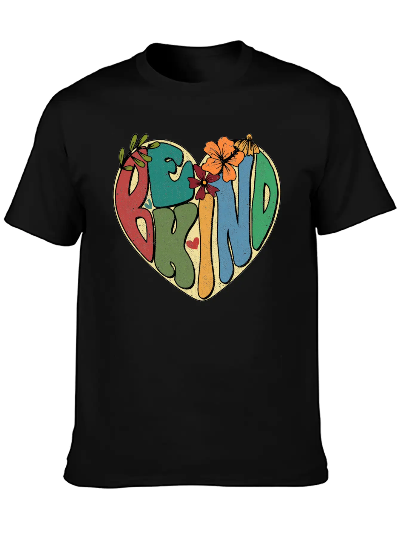 Be Kind Hippie Inspirational Kindness Autism Breathable Graphic T-Shirt – Perfect For Casual Days