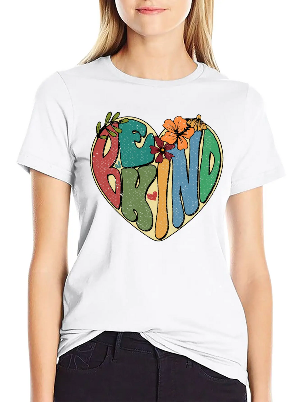 Be Kind Hippie Inspirational Kindness Autism Breathable Graphic T-Shirt – Perfect For Casual Days