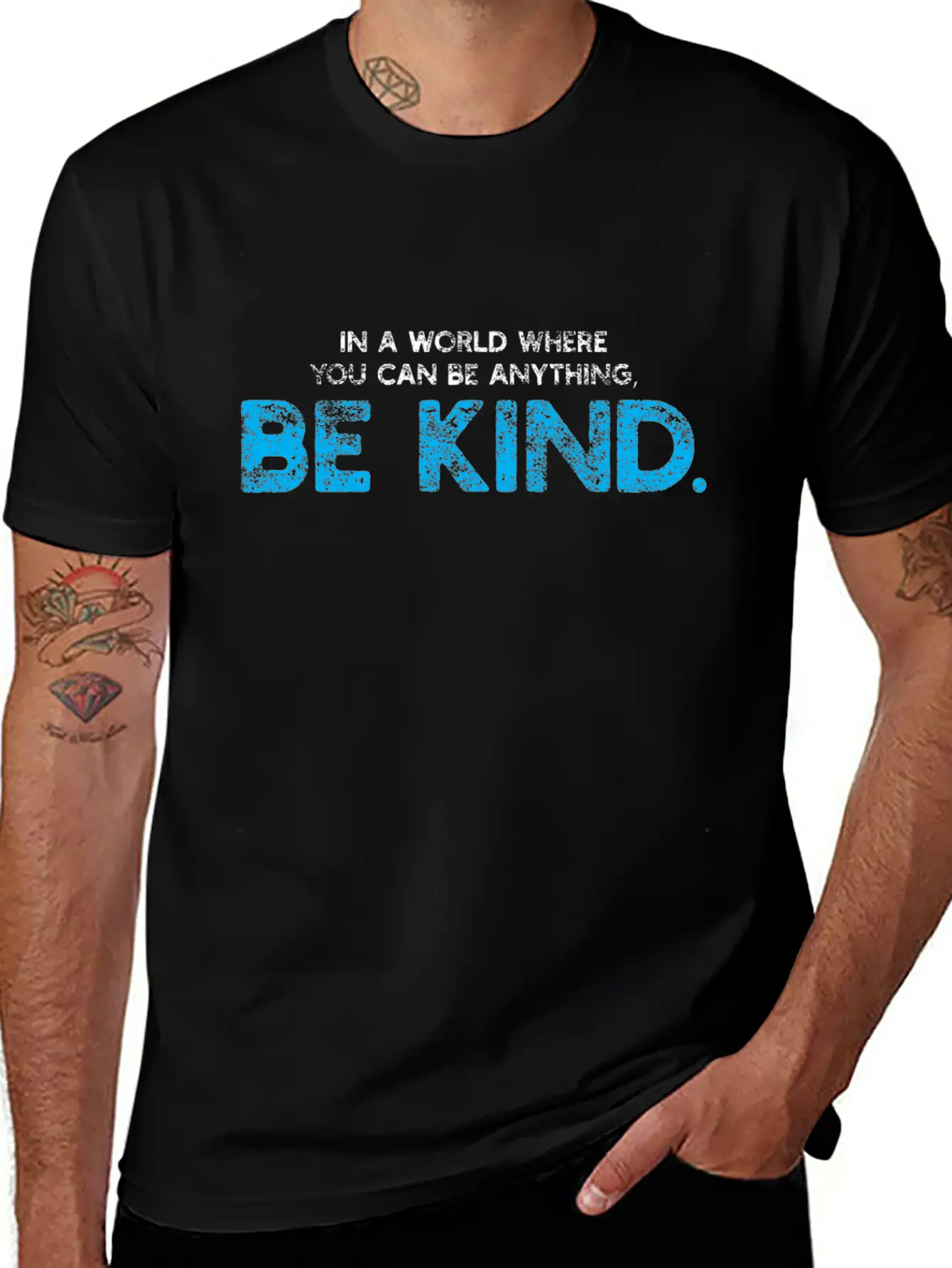Be Kind Kindness Vintage Breathable Soft Cotton T-Shirt – Timeless Casual Look