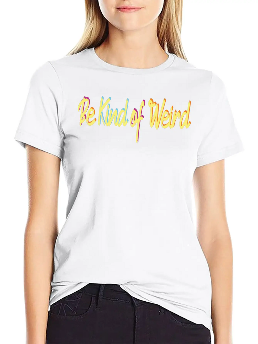 Be Kind Of Weird Vibes Only Breathable Soft Cotton T-Shirt – Timeless Casual Look