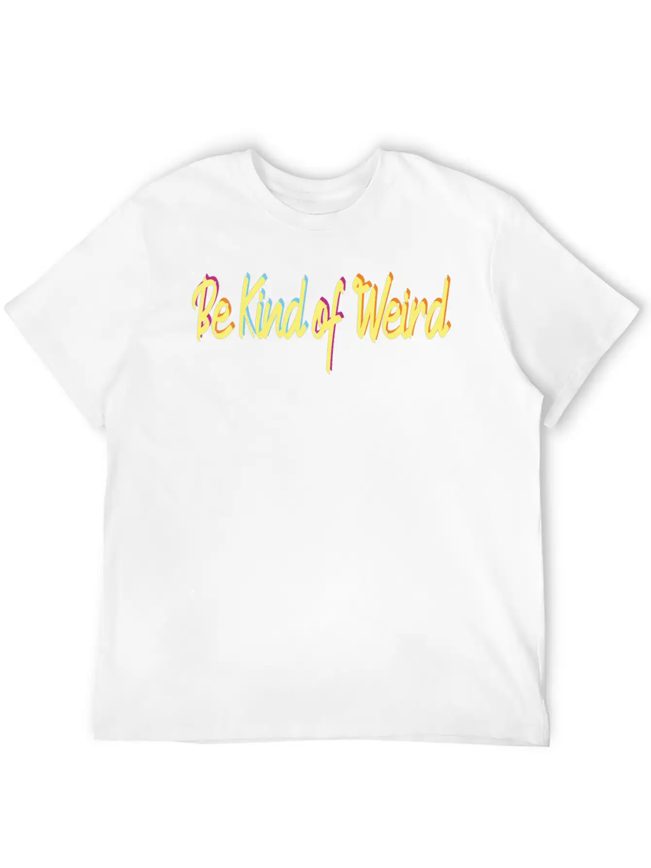 Be Kind Of Weird Vibes Only Breathable Soft Cotton T-Shirt – Timeless Casual Look