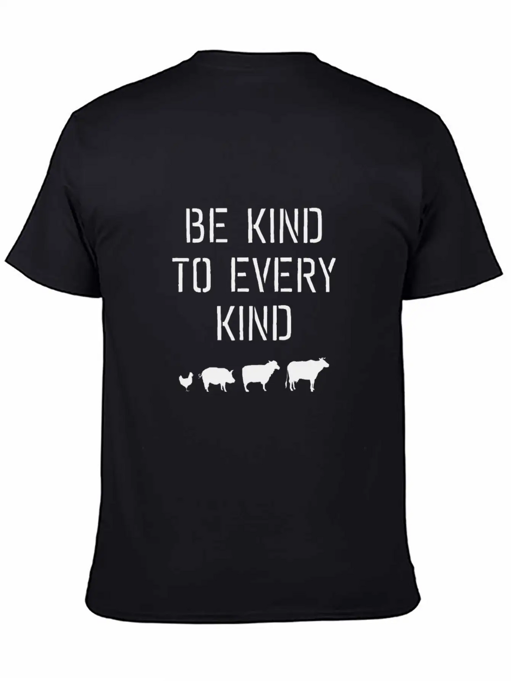 Be Kind To Every Kind #vegan Modern Fit Casual T-Shirt – Clean And Versatile Design