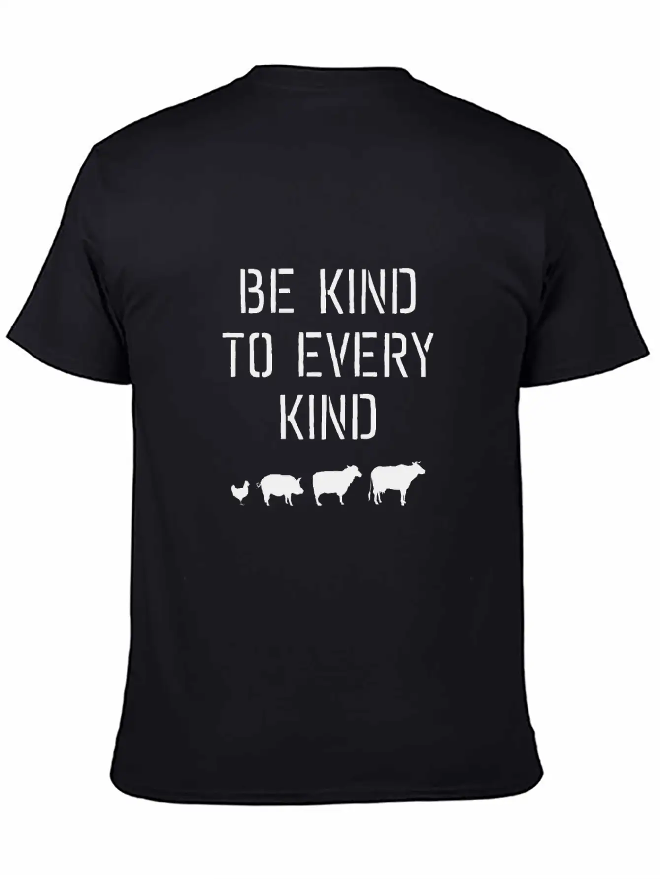 Be Kind To Every Kind #vegan Modern Fit Casual T-Shirt – Clean And Versatile Design