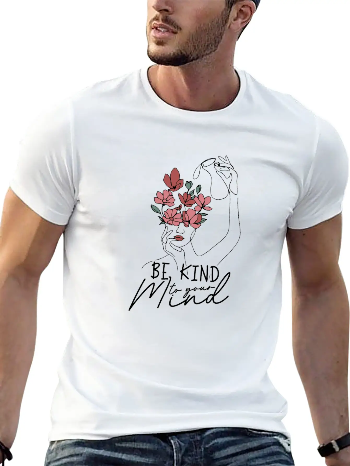 Be Kind To Your Mind - Mental Illness Essential Cotton Tee For Daily Outfits – Unisex Style