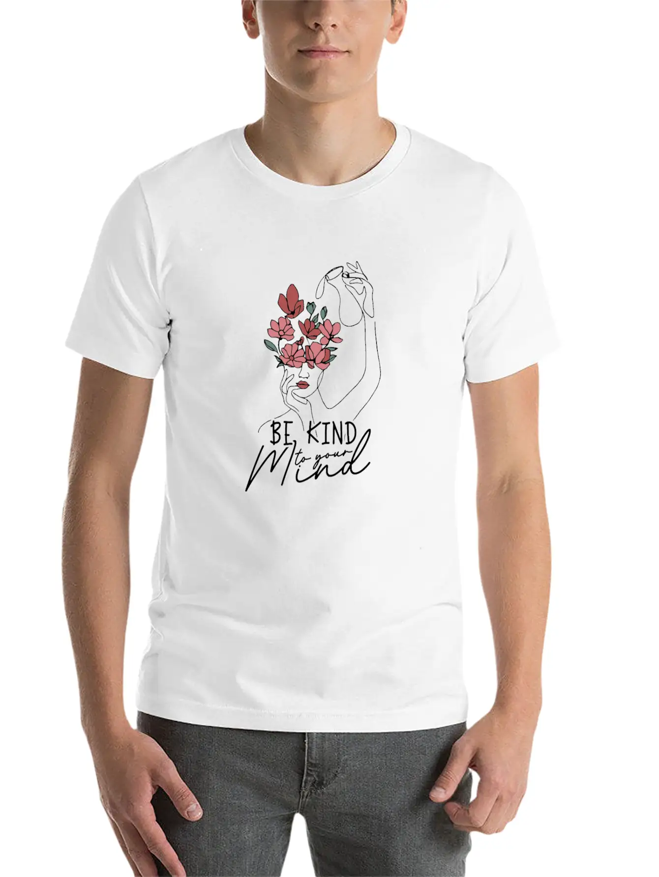 Be Kind To Your Mind - Mental Illness Essential Cotton Tee For Daily Outfits – Unisex Style