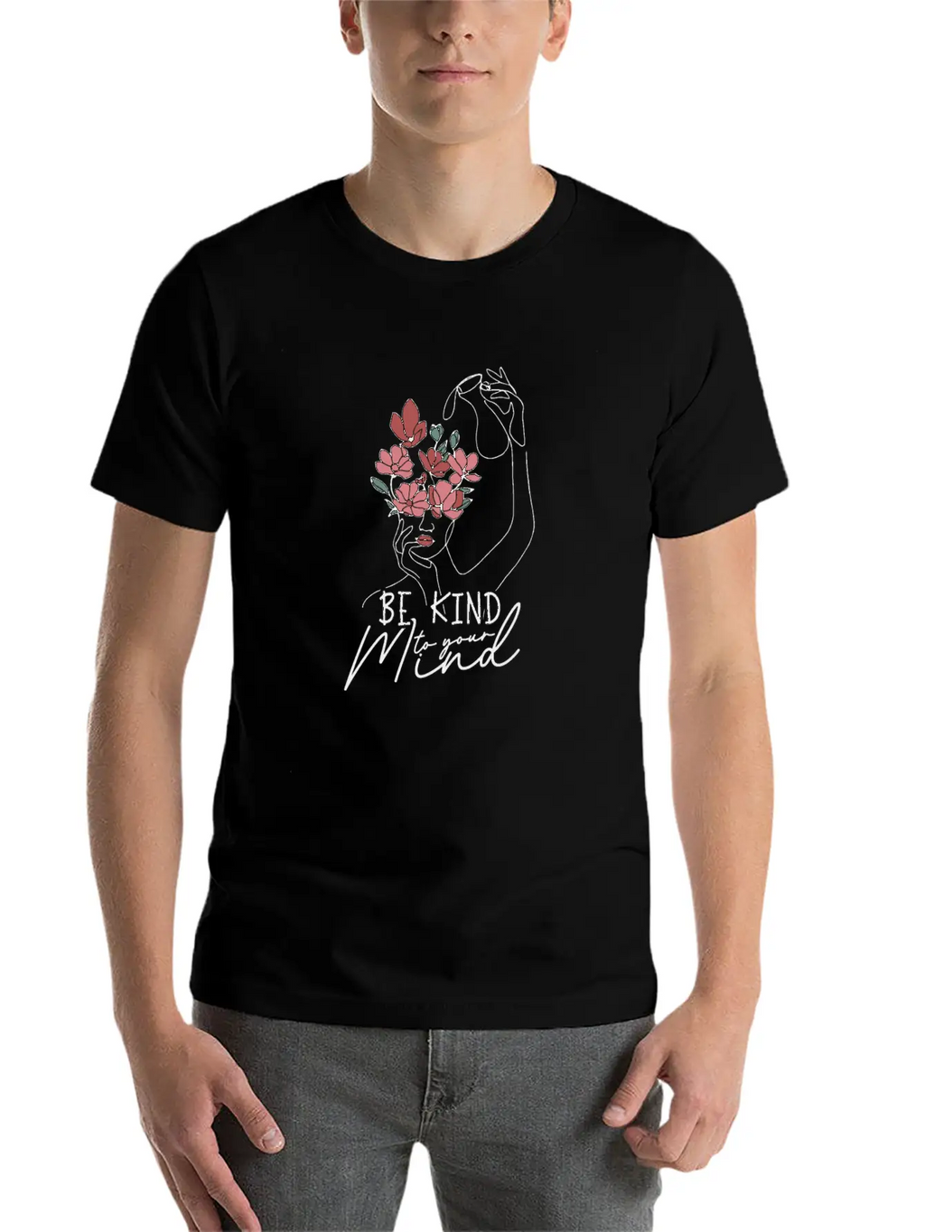 Be Kind To Your Mind - Mental Illness Essential Cotton Tee For Daily Outfits – Unisex Style