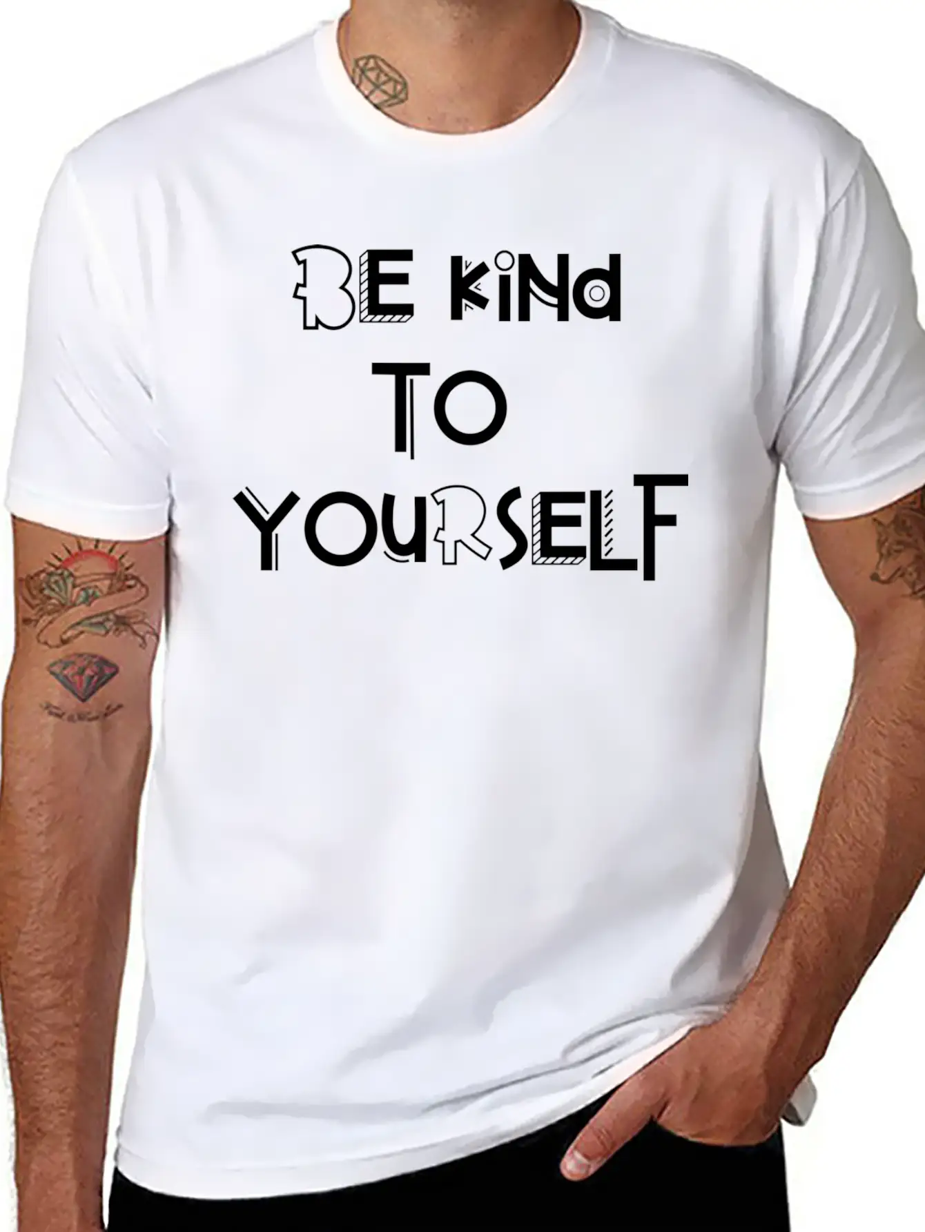 Be Kind To Yourself Timeless Short Sleeve Tee – Comfy And Minimalist Design