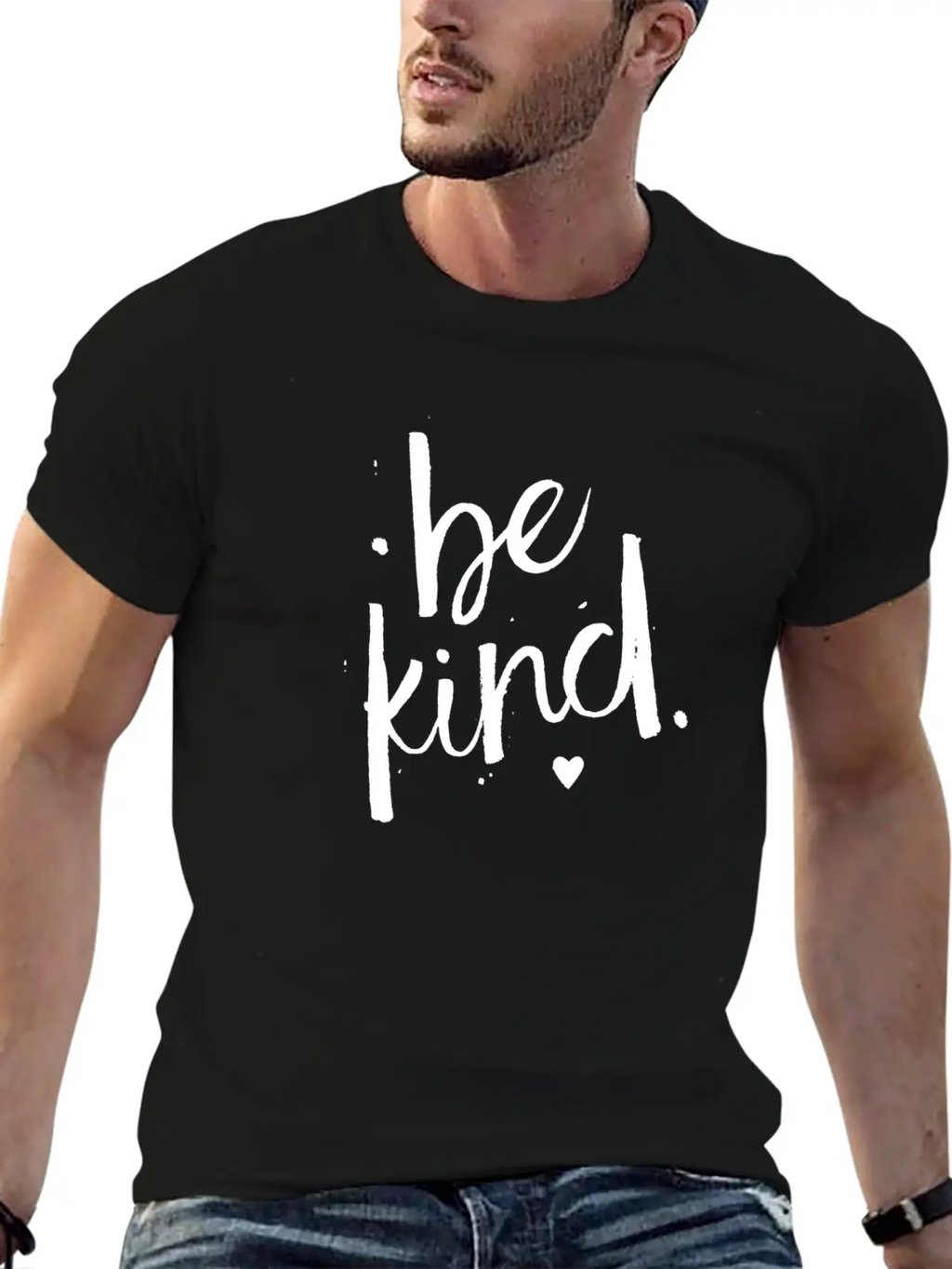 Be Kind White - Be Kind Stylish Everyday T-Shirt – Unisex Basic Cotton Tee