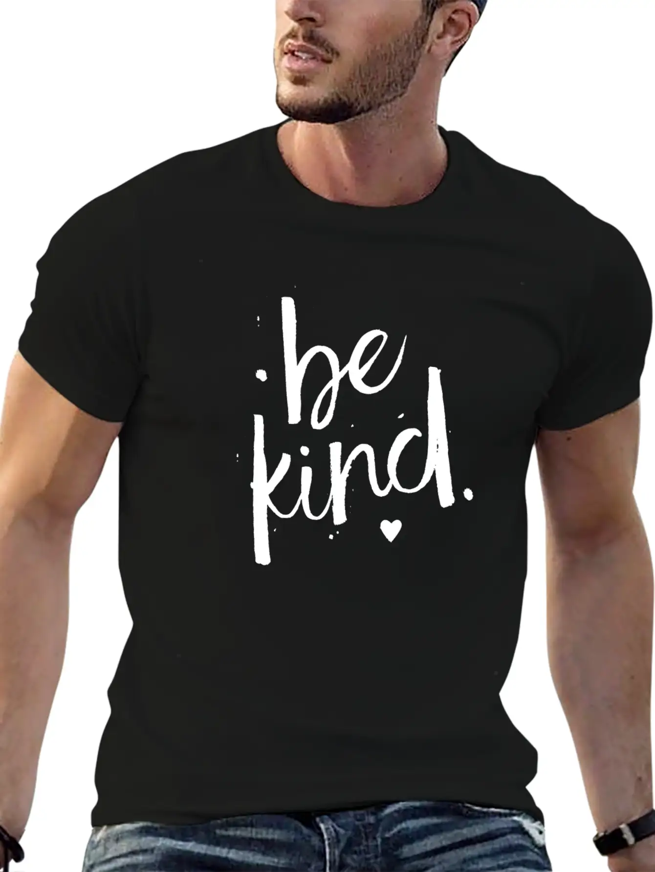 Be Kind White - Be Kind Stylish Everyday T-Shirt – Unisex Basic Cotton Tee