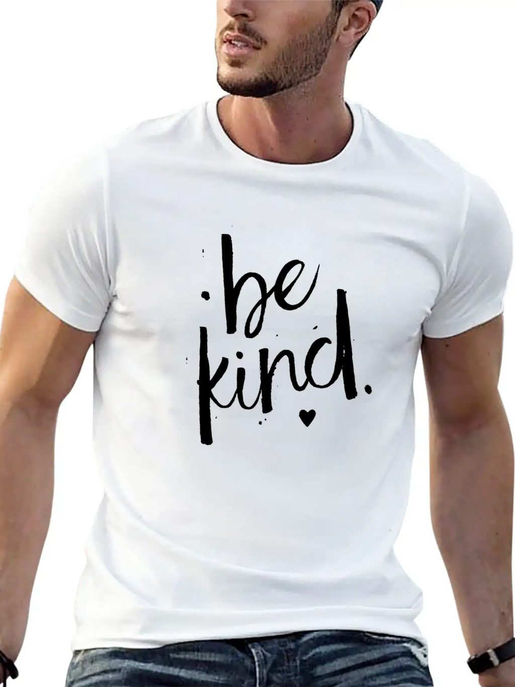 Be Kind White - Be Kind Stylish Everyday T-Shirt – Unisex Basic Cotton Tee