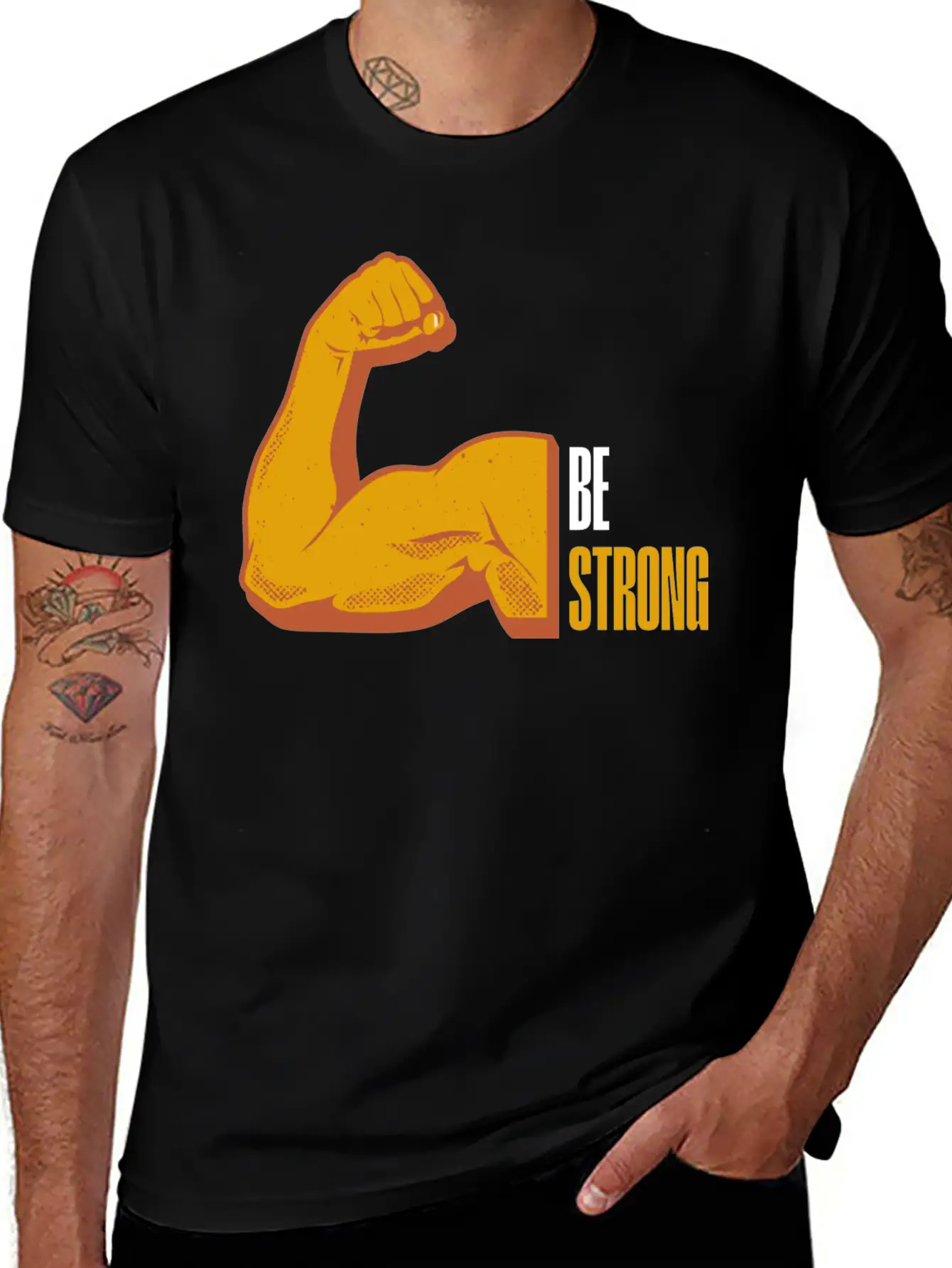 Be Strong Breathable Graphic T-Shirt – Perfect For Casual Days