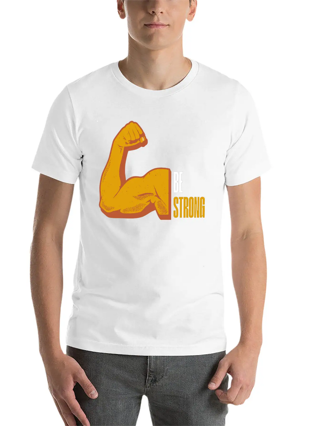Be Strong Breathable Graphic T-Shirt – Perfect For Casual Days