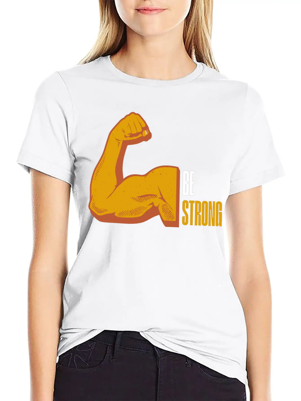 Be Strong Breathable Graphic T-Shirt – Perfect For Casual Days