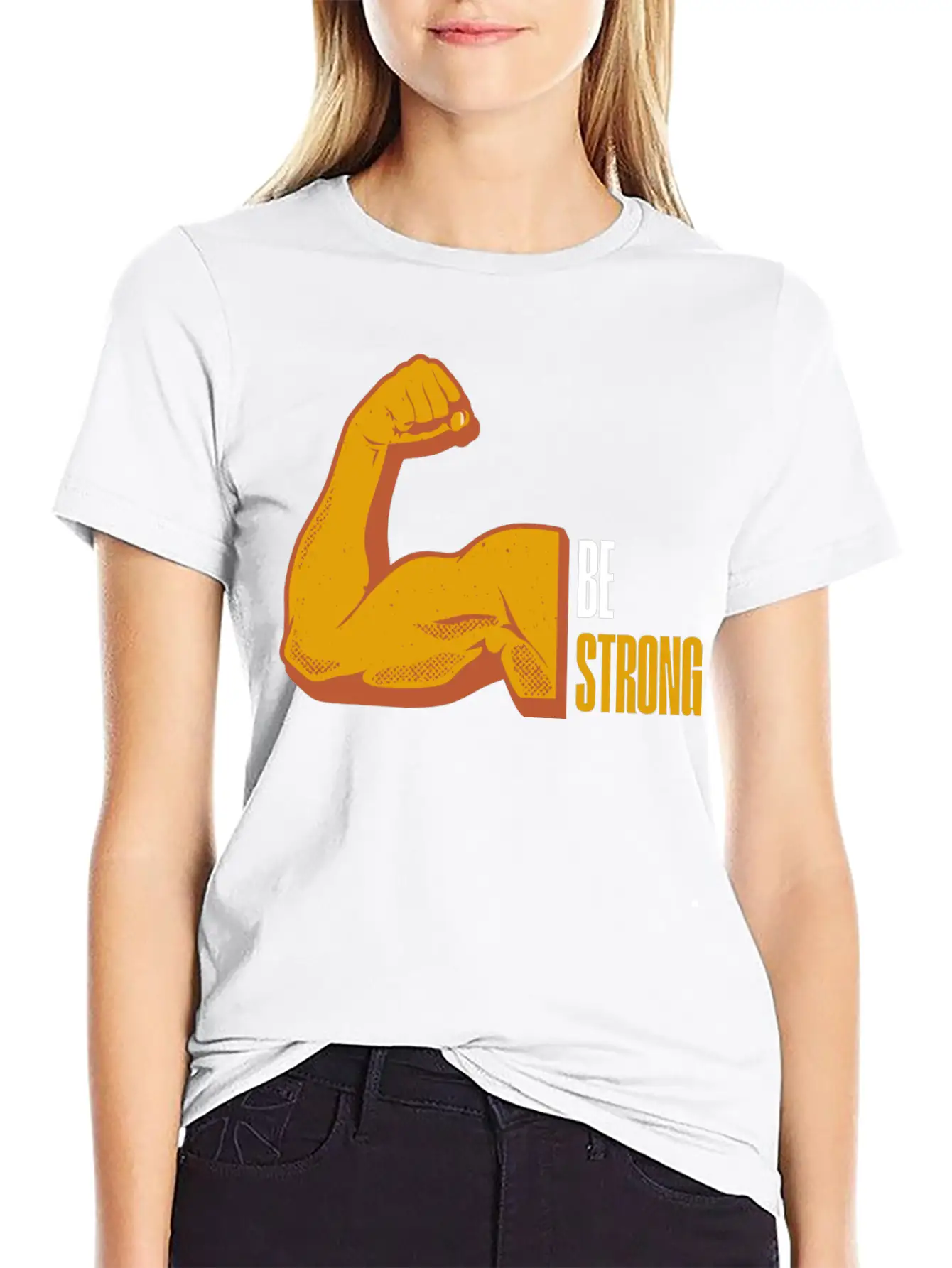 Be Strong Breathable Graphic T-Shirt – Perfect For Casual Days