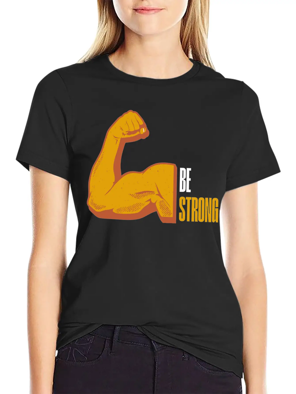 Be Strong Breathable Graphic T-Shirt – Perfect For Casual Days