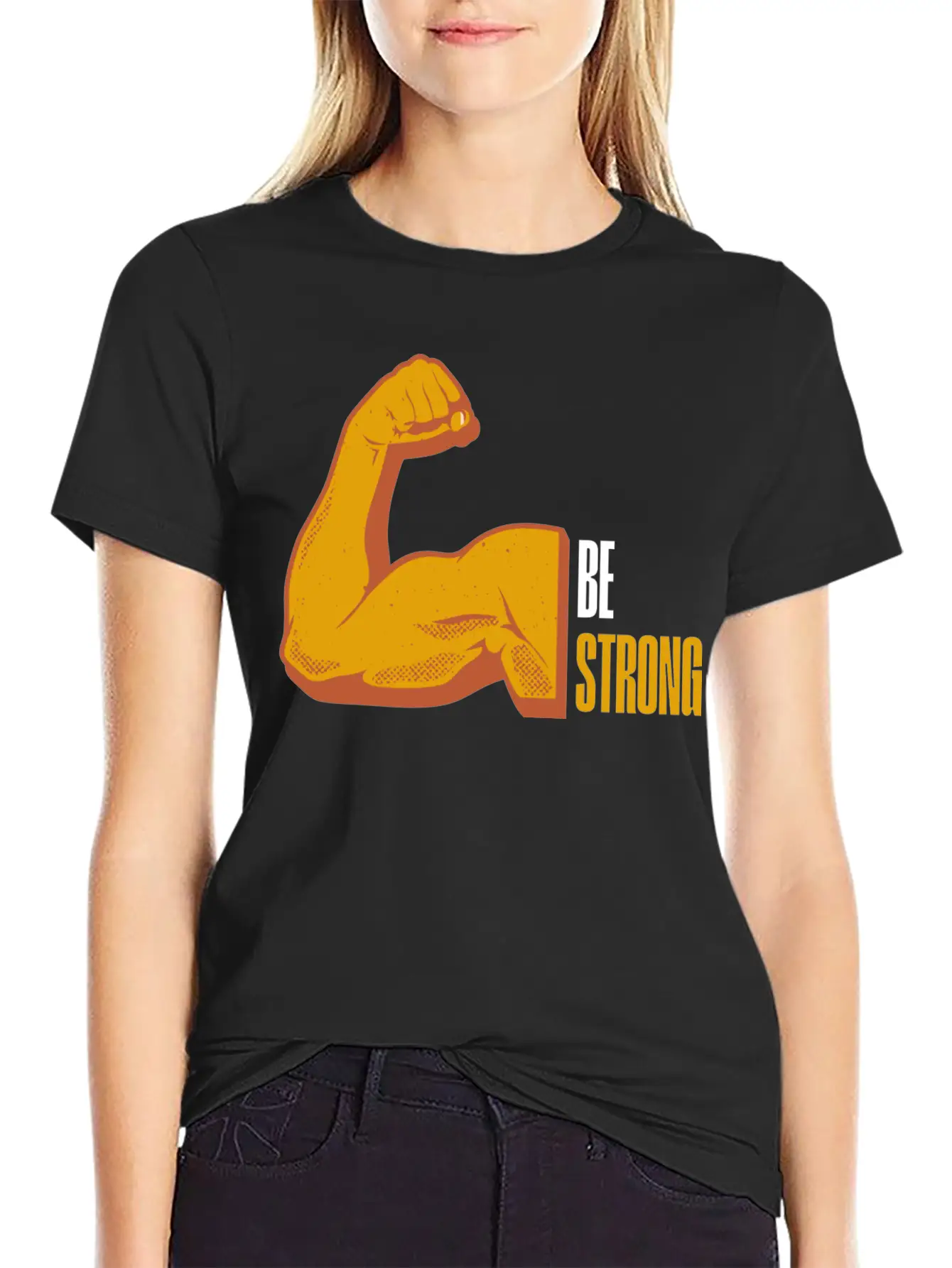 Be Strong Breathable Graphic T-Shirt – Perfect For Casual Days