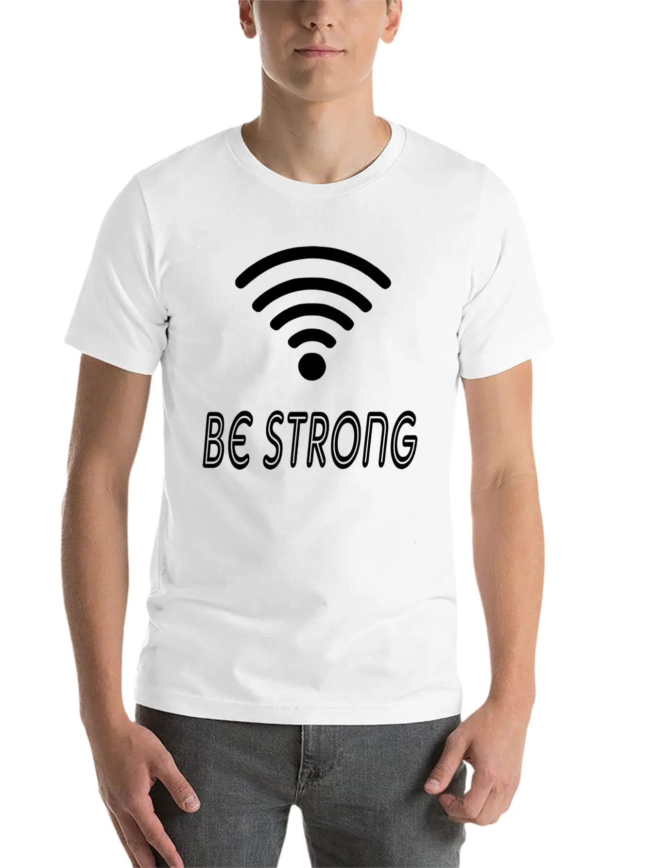 Be Strong Classic Cotton Tee – Unisex Comfort For Any Season