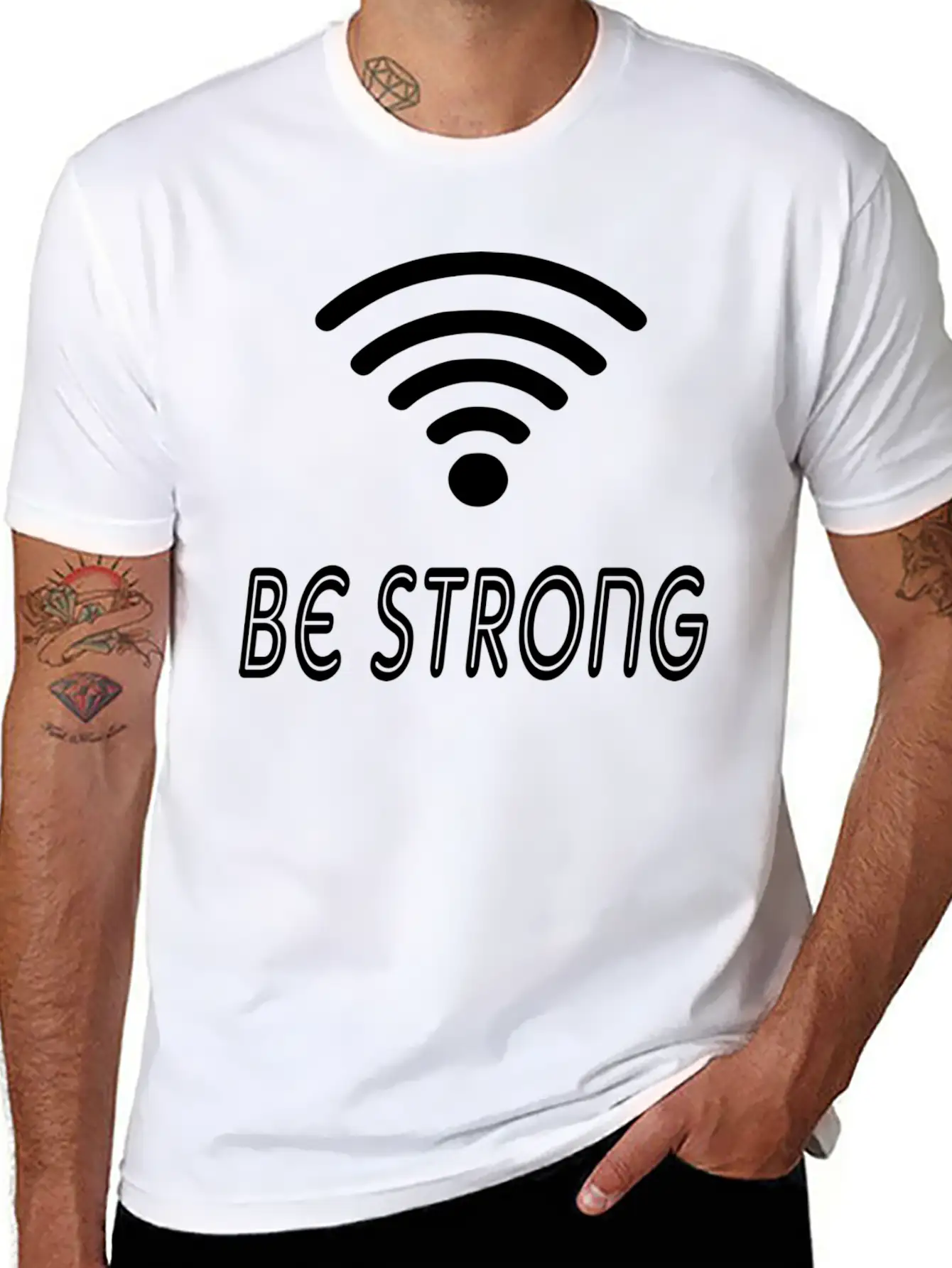 Be Strong Classic Cotton Tee – Unisex Comfort For Any Season