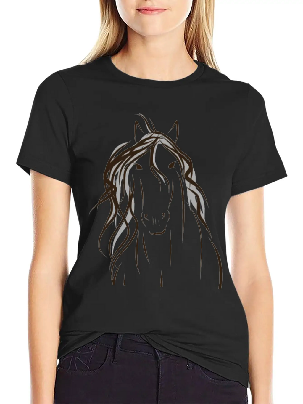 Be Strong, Horse Quote Stylish Everyday T-Shirt – Unisex Basic Cotton Tee
