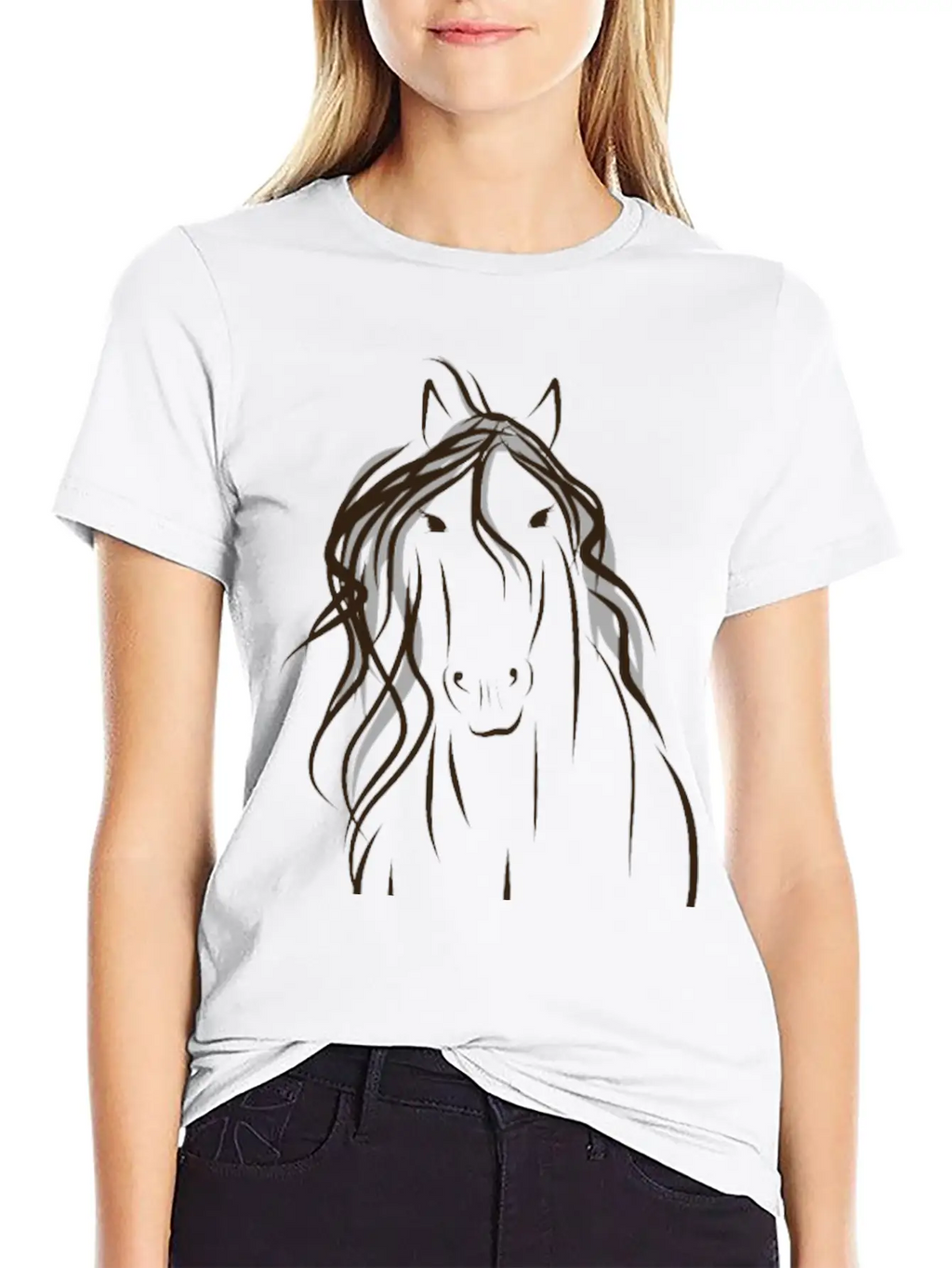 Be Strong, Horse Quote Stylish Everyday T-Shirt – Unisex Basic Cotton Tee