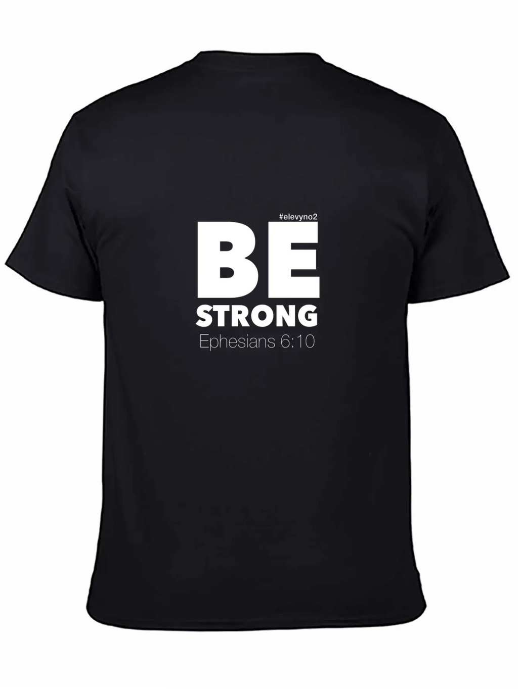 Be Strong - White Breathable Soft Cotton T-Shirt – Timeless Casual Look