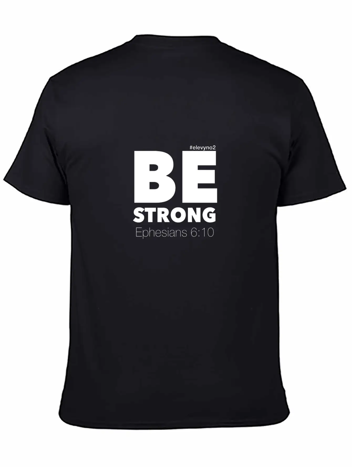Be Strong - White Breathable Soft Cotton T-Shirt – Timeless Casual Look