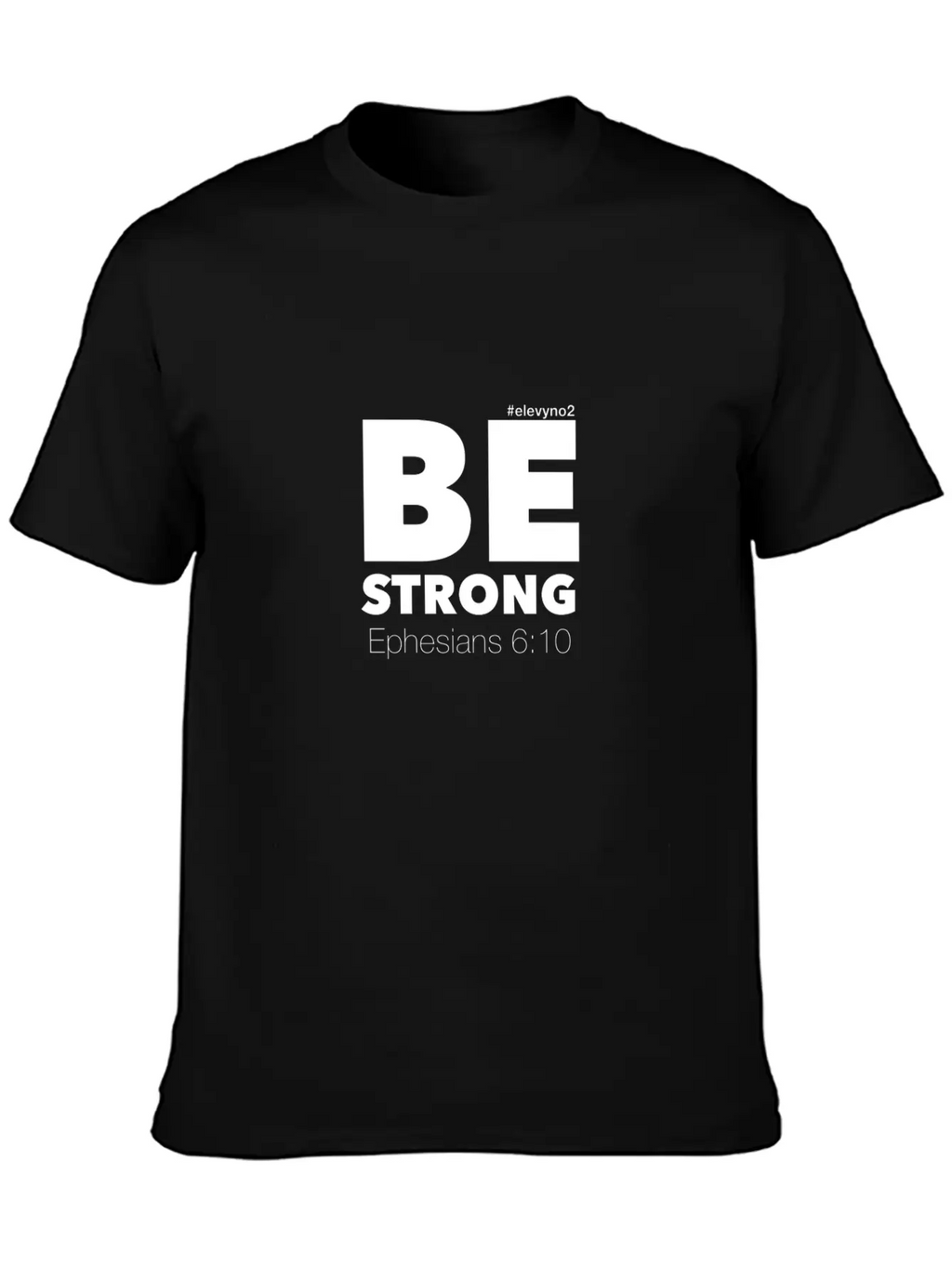 Be Strong - White Breathable Soft Cotton T-Shirt – Timeless Casual Look