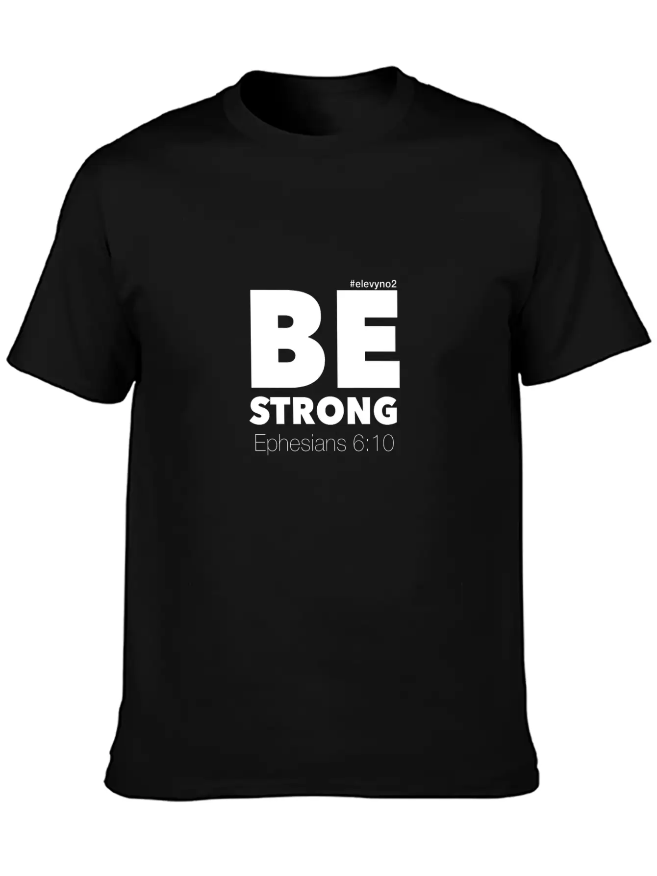 Be Strong - White Breathable Soft Cotton T-Shirt – Timeless Casual Look