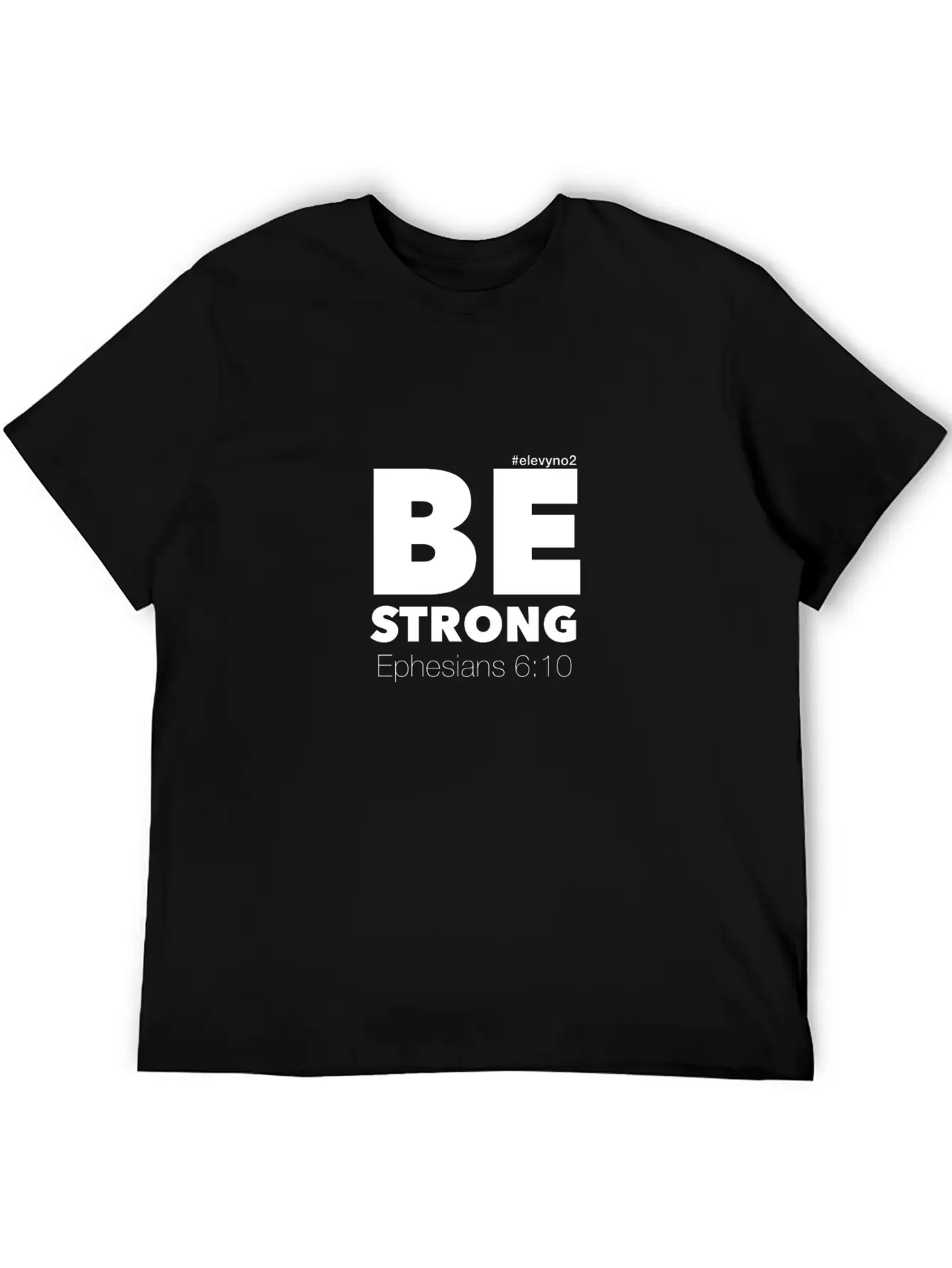 Be Strong - White Breathable Soft Cotton T-Shirt – Timeless Casual Look